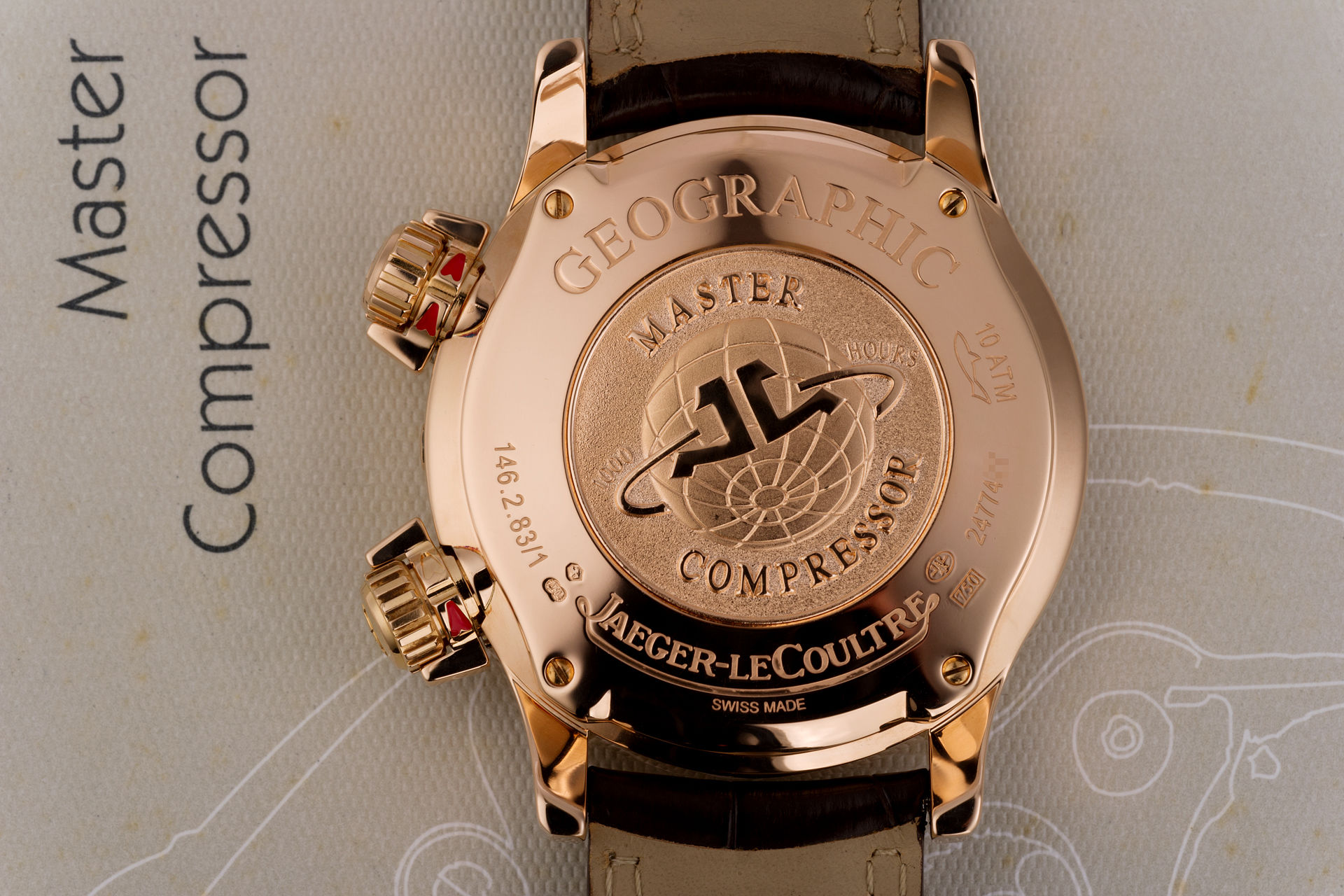 ref Q1712440 | Rose Gold 'Complete Set' | Jaeger-leCoultre Master Compressor Geographic