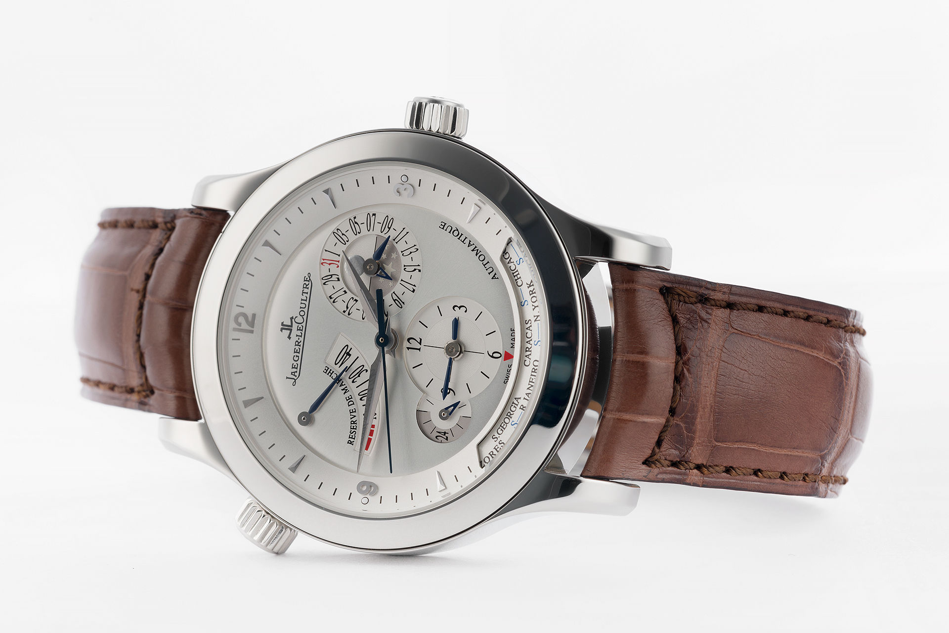 ref Q1508420 | 39mm Box & Papers | Jaeger-leCoultre Master Geographic