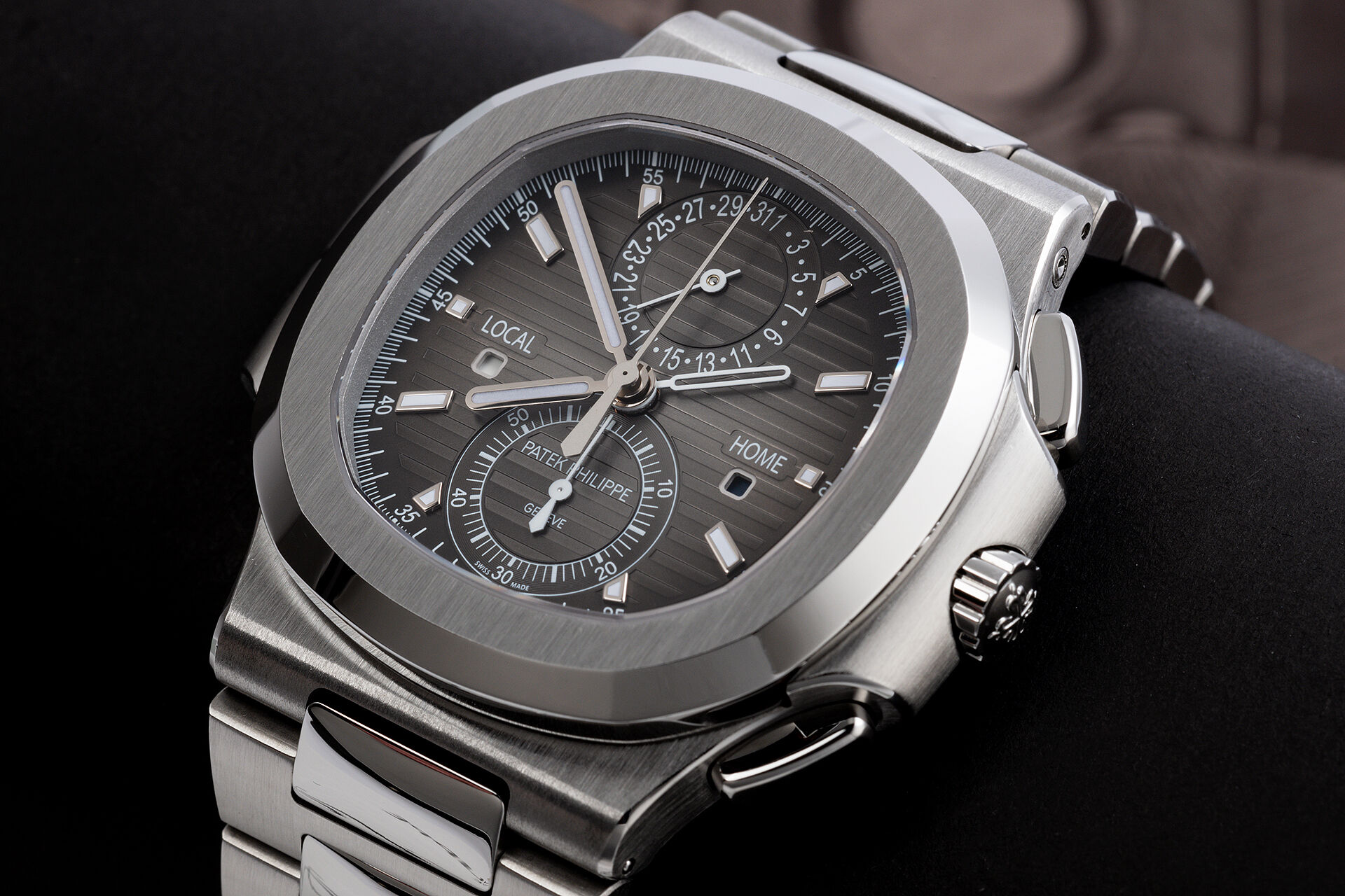 ref 5990/1A-001 | Box & Papers | Patek Philippe Nautilus Travel Time Chronograph