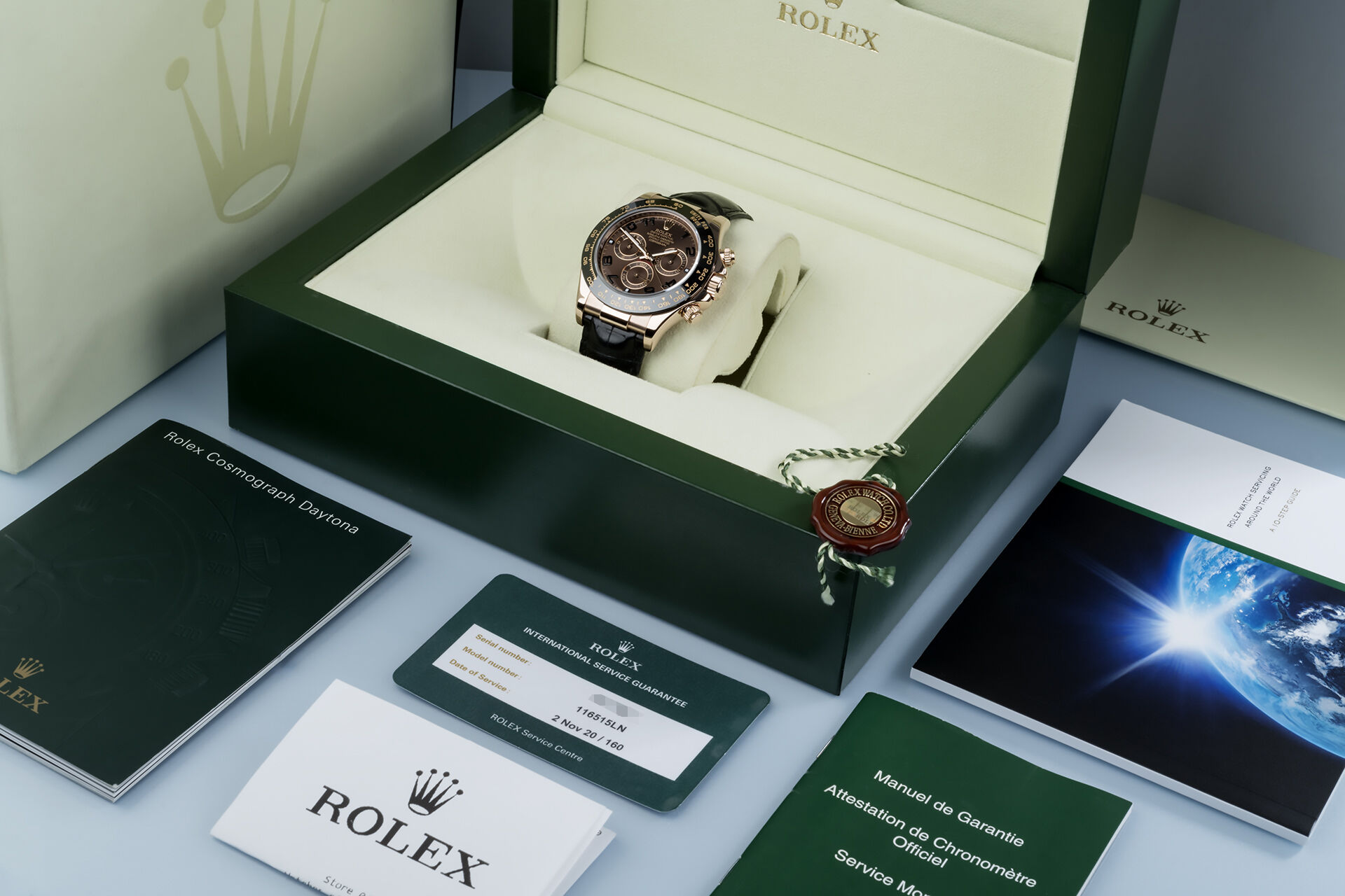 ref 116515LN | Rolex Service Warranty | Rolex Cosmograph Daytona