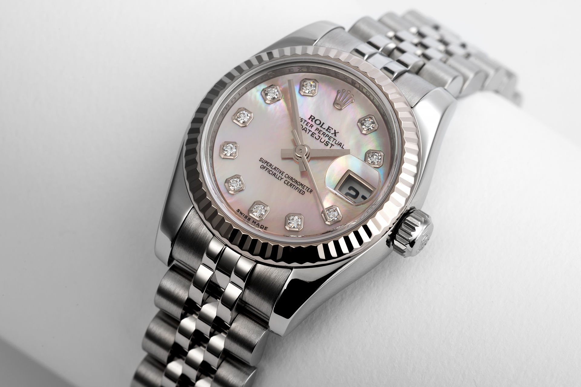 ref 179174 | 'White Gold Bezel' Mother Of Pearl | Rolex Datejust