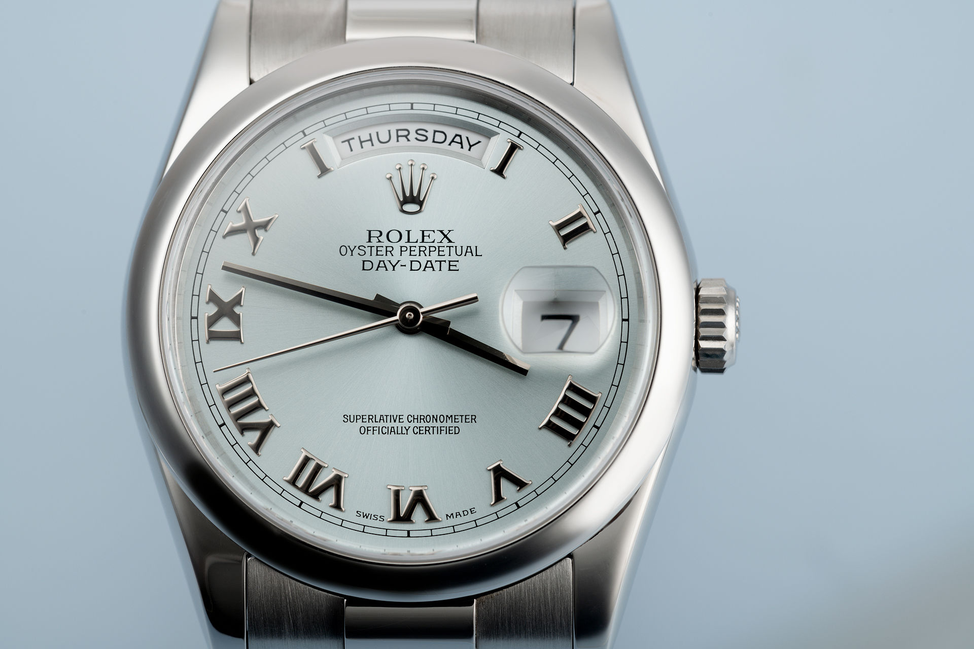 ref 118206 | Full Set 'Ice Blue Dial' | Rolex Day-Date