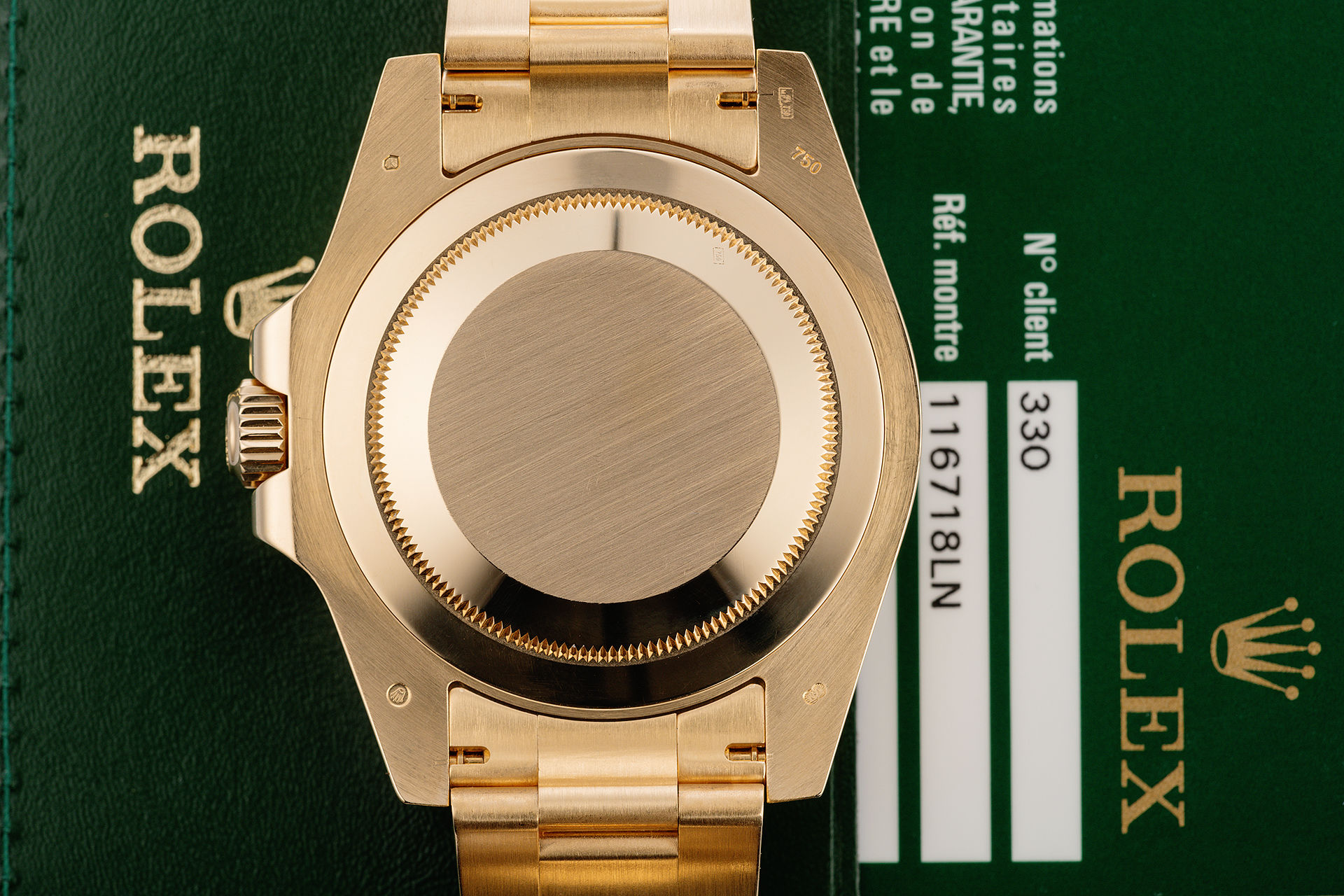 ref 116718LN | Yellow Gold 'Full Set' | Rolex GMT-Master II