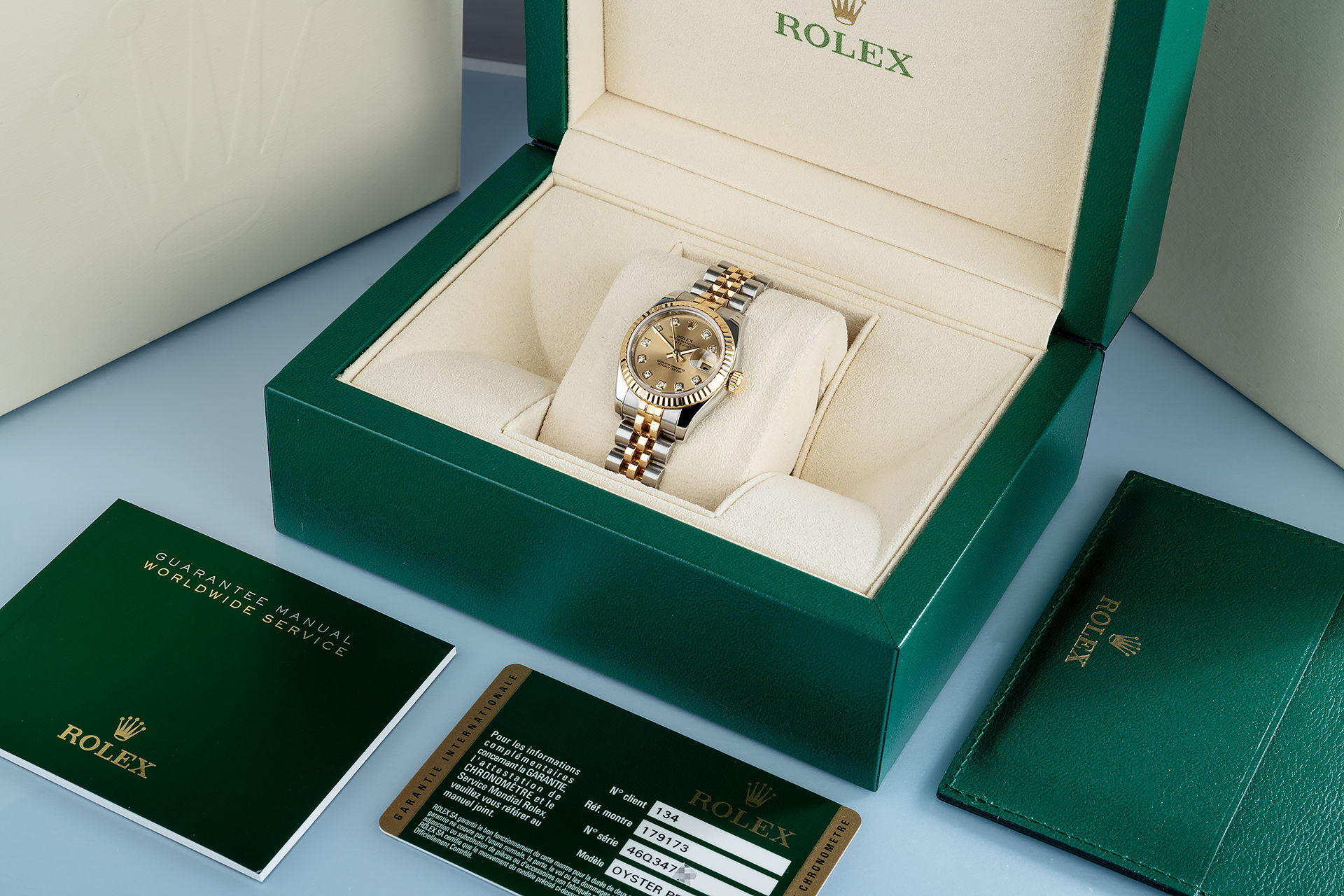ref 179173 | Box & Certificate | Rolex Lady-Datejust