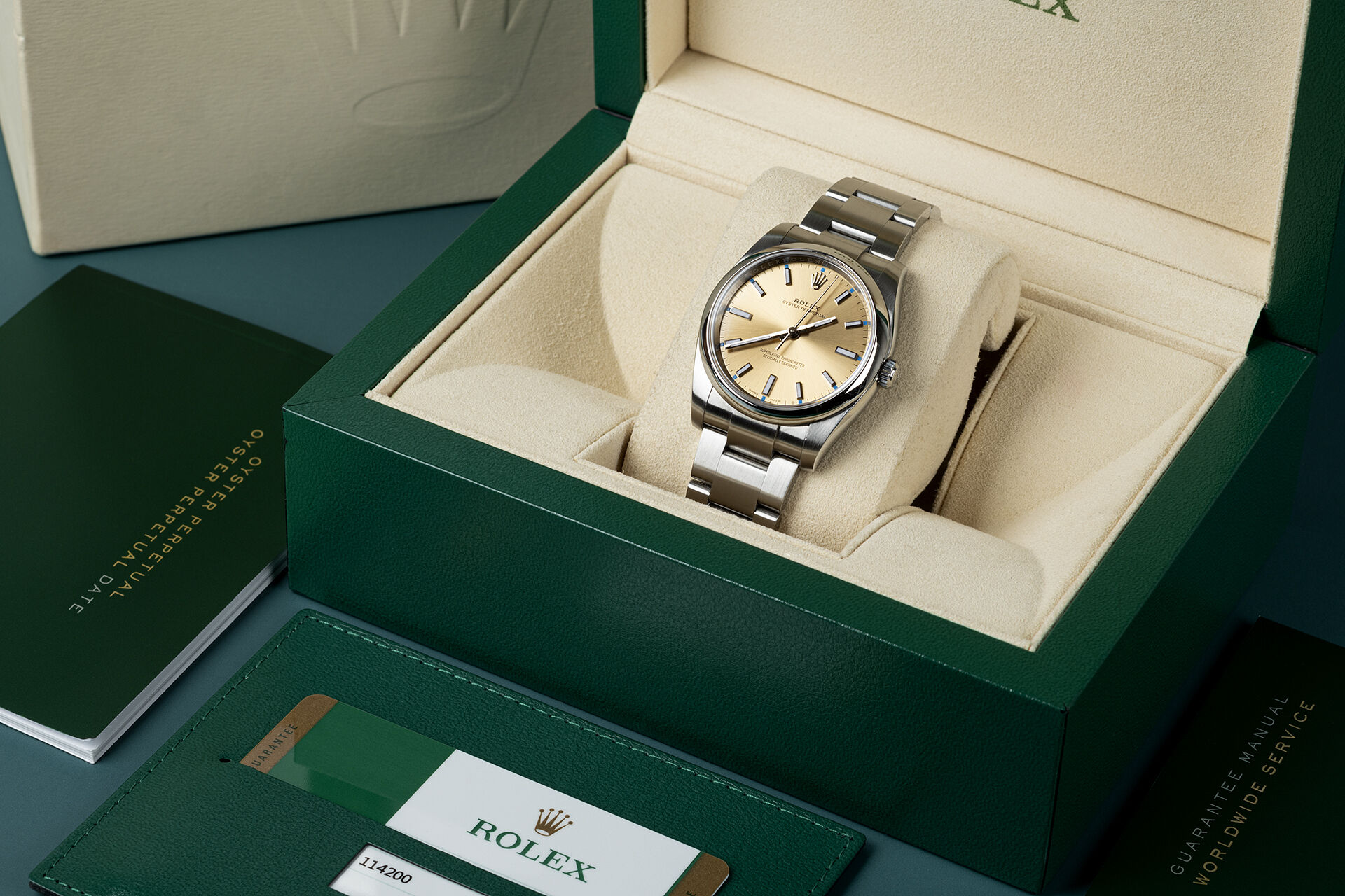 ref 114200 | 'Grape Dial' | Rolex Oyster Perpetual