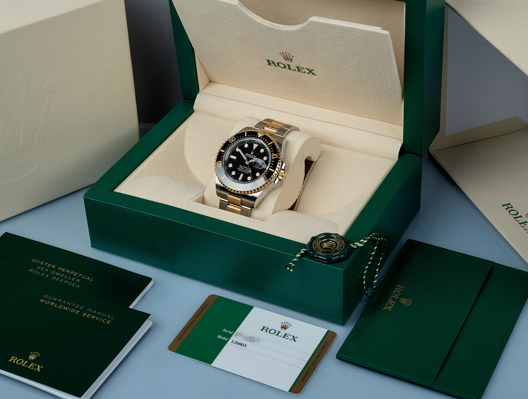 ref 126603 | 126603 - Box & Certificate | Rolex Sea-Dweller