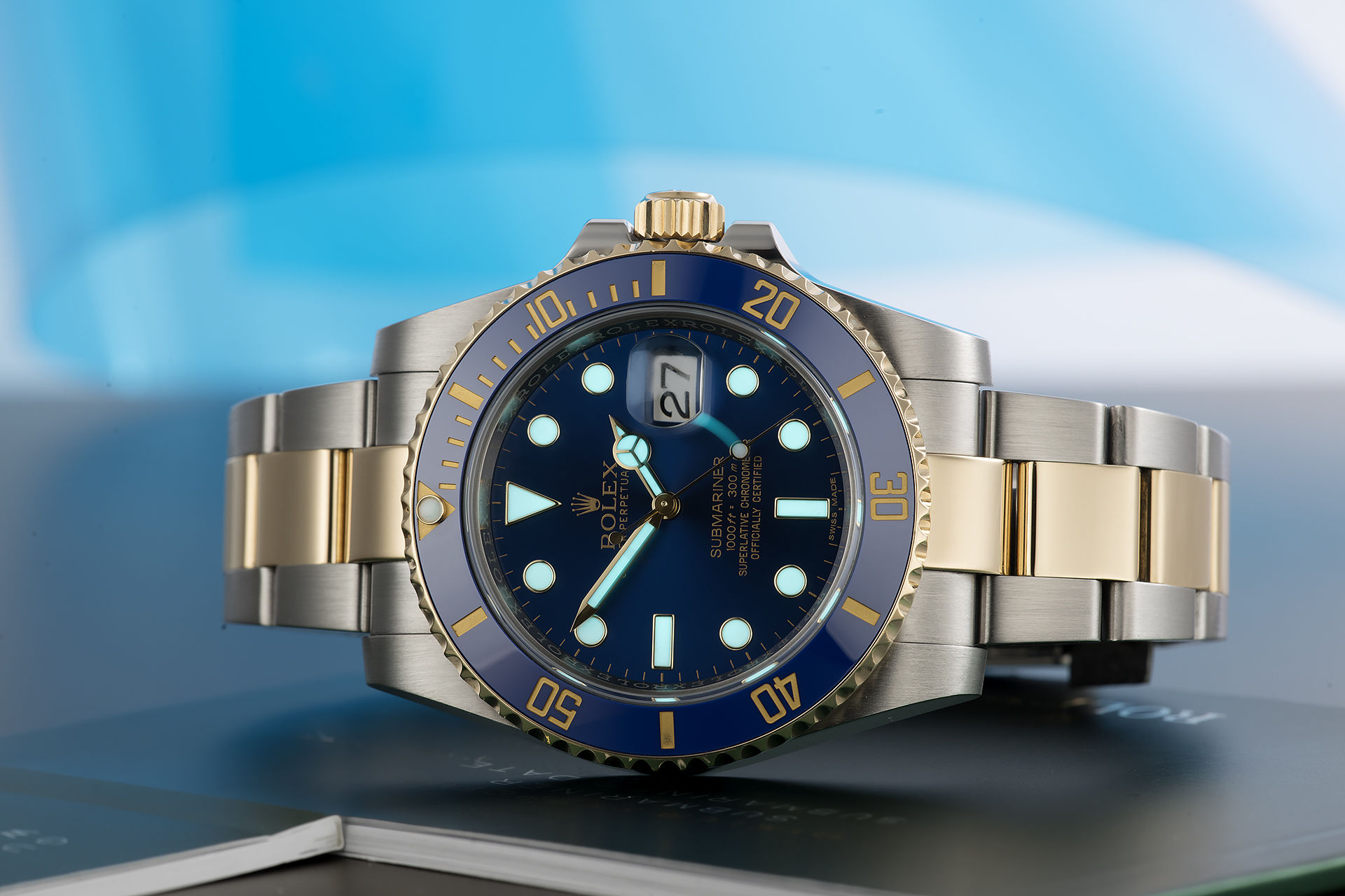 ref 116613LB | Box & Certificate | Rolex Submariner Date