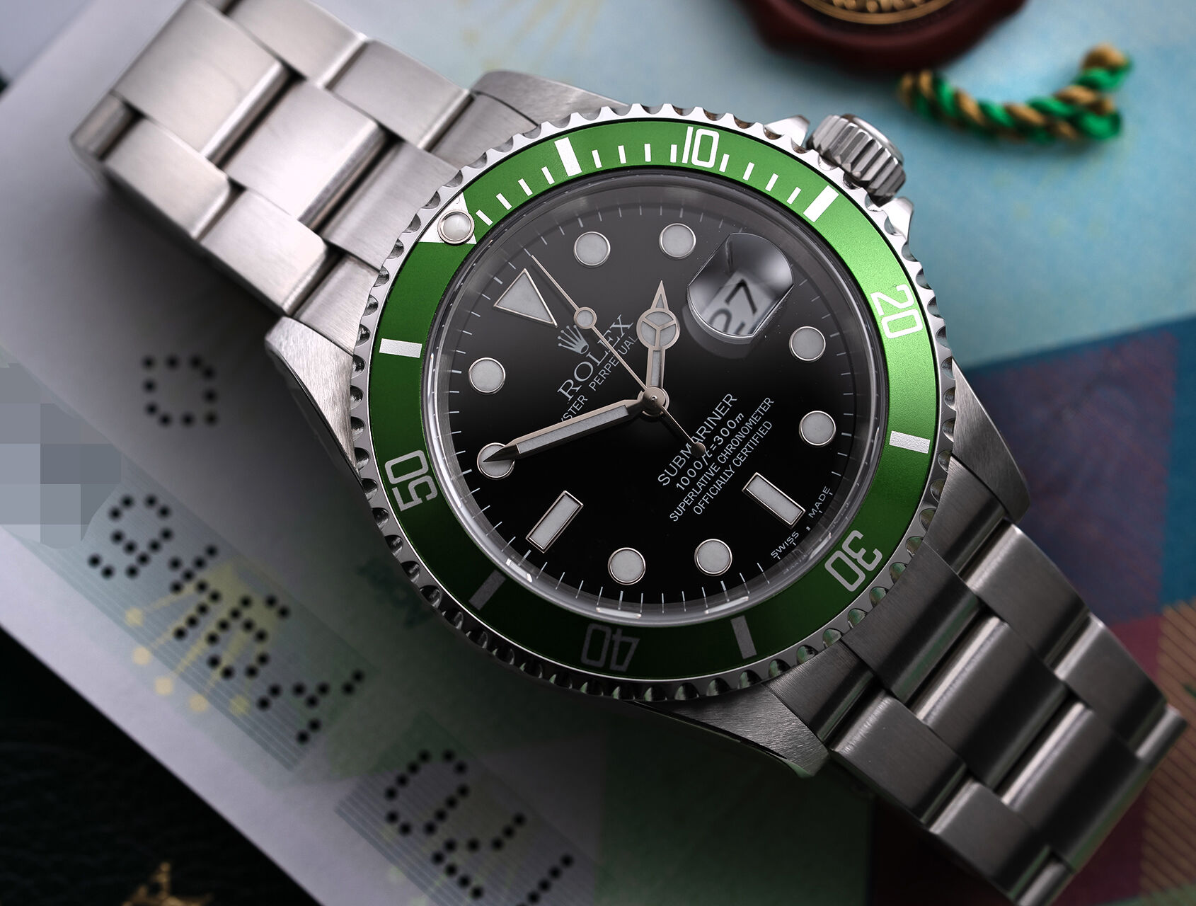 ref 16610 | Fully Stickered 'Flat 4' | Rolex Submariner Date