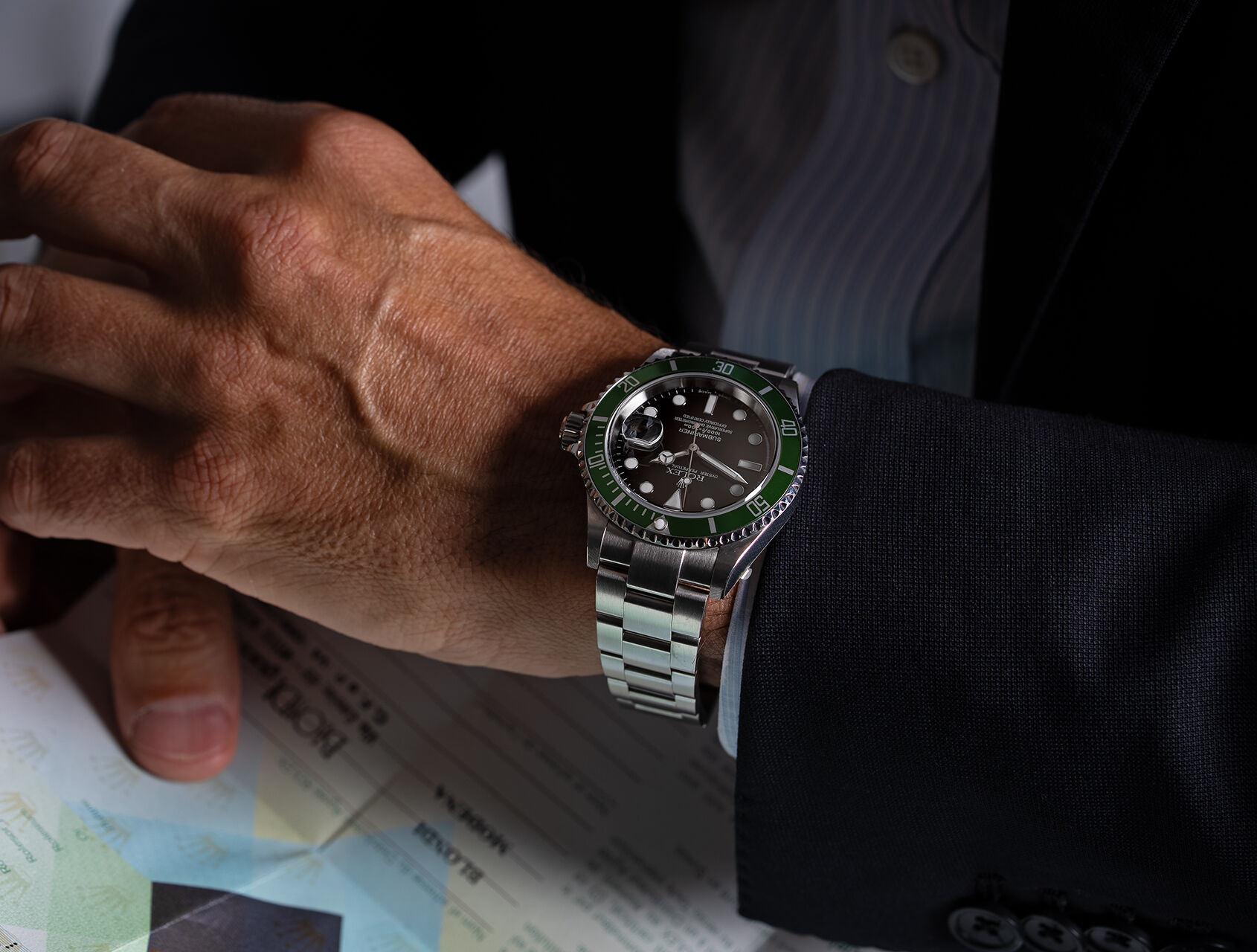 ref 16610 | Fully Stickered 'Flat 4' | Rolex Submariner Date