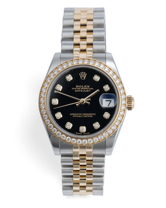 Rolex Datejust Watches | ref 178383 | Full Diamond Bezel 'Box