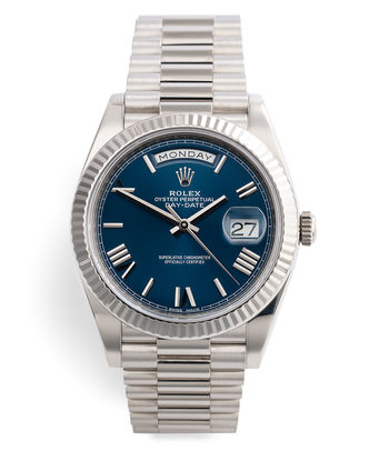 rolex day date blue