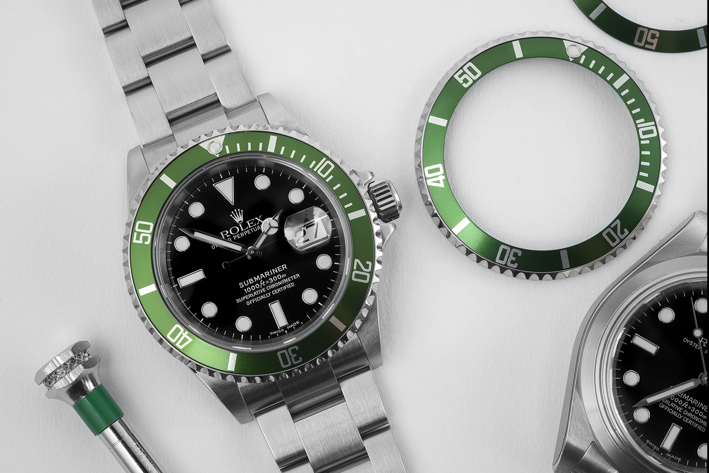 Rolex Kermit Submariner Green Bezel Watch