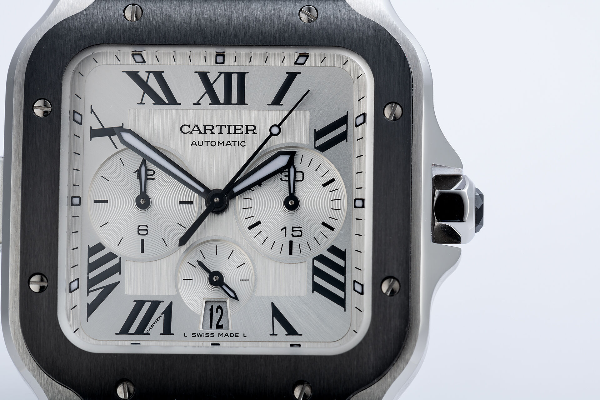 ref WSSA0017 | Interchangeable Straps | Cartier Santos de Cartier