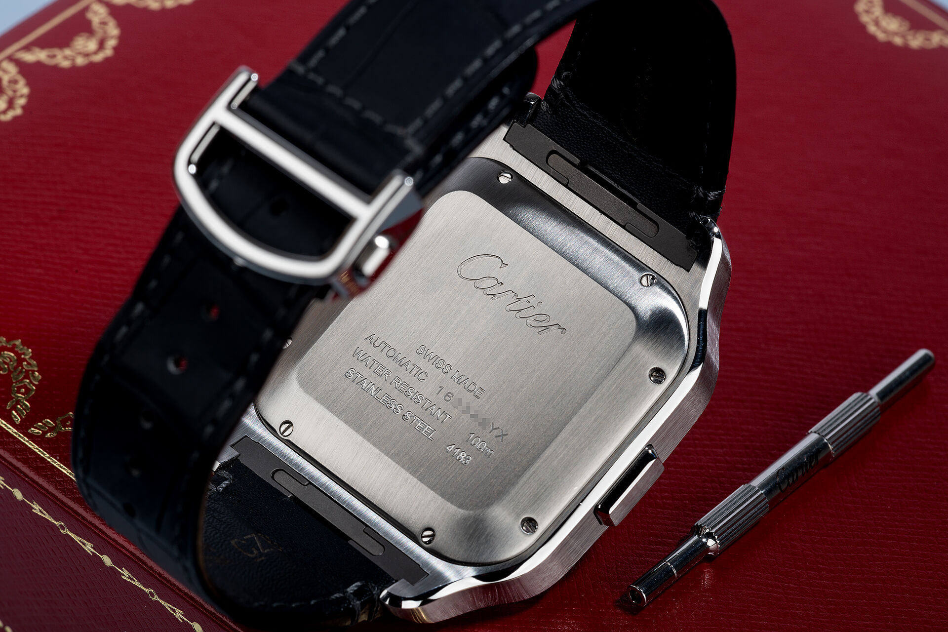 ref WSSA0017 | Interchangeable Straps | Cartier Santos de Cartier