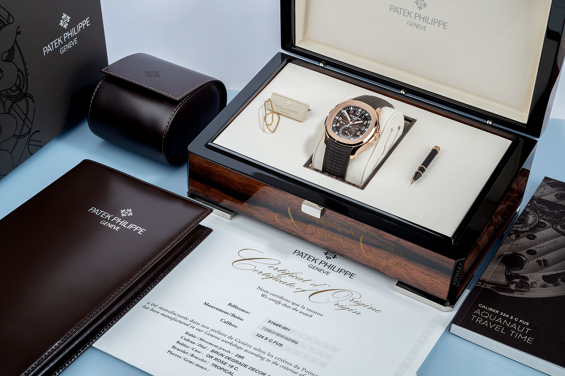 ref 5164R-001 | Patek Warranty to 2022 | Patek Philippe Aquanaut Travel Time