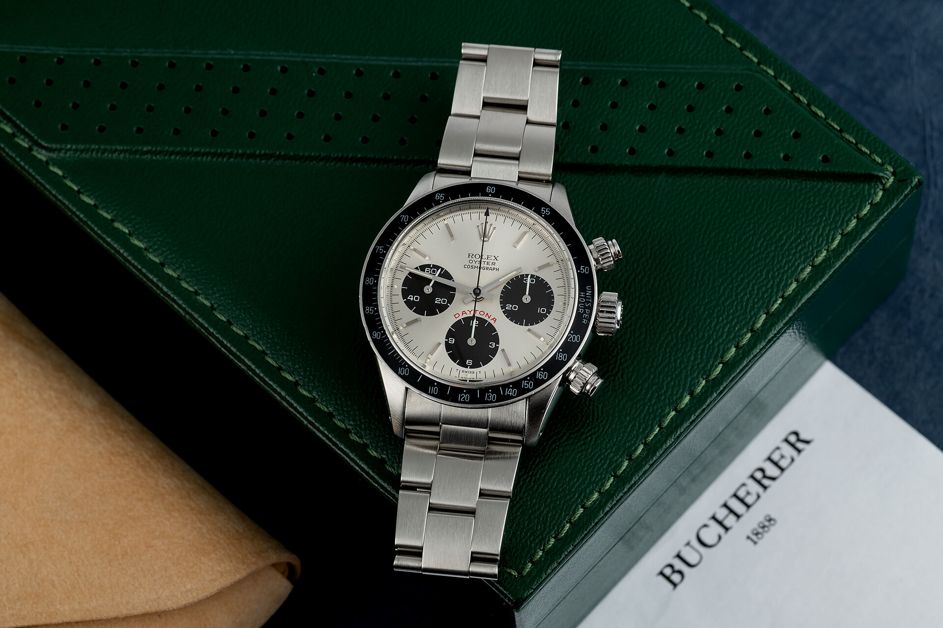 ref 6263 | 'Big Red' - Solei Silver Dial | Rolex Cosmograph Daytona