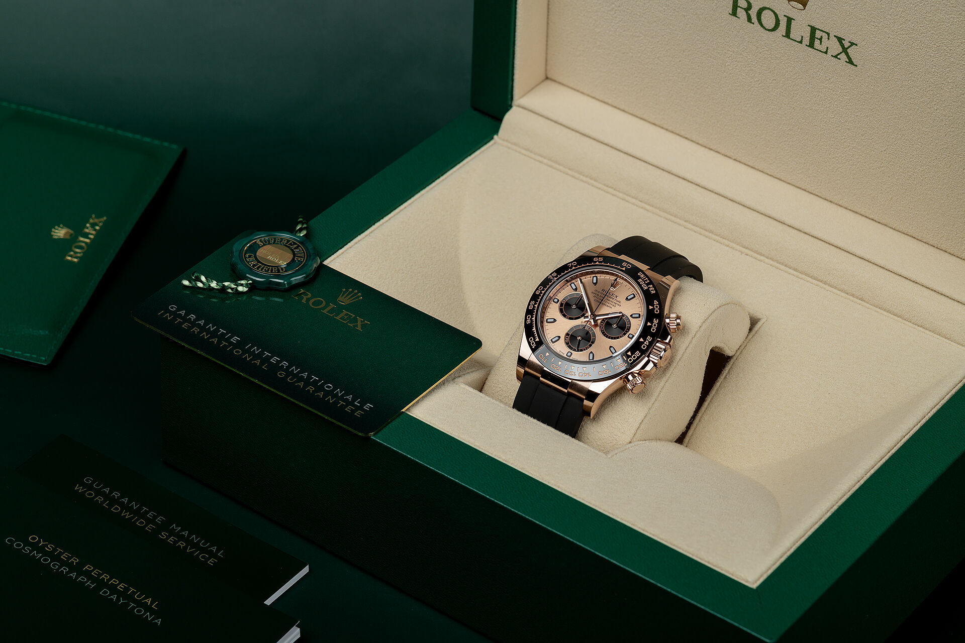 ref 116515LN | Everose Gold Oysterflex | Rolex Cosmograph Daytona