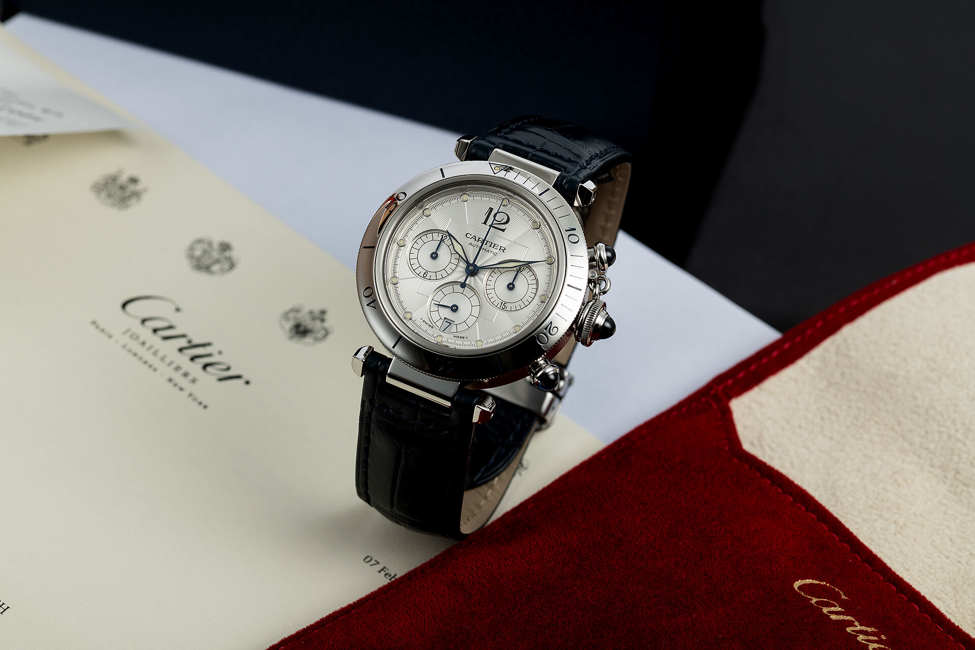 ref 2113 | Cartier Warranty to 2024 | Cartier Cartier Pasha Chronograph 