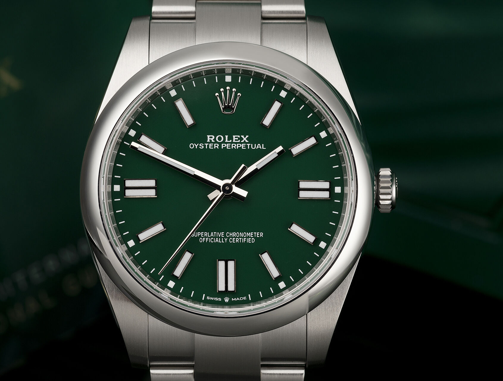 ref 124300 | 124300 - Green | Rolex Oyster Perpetual