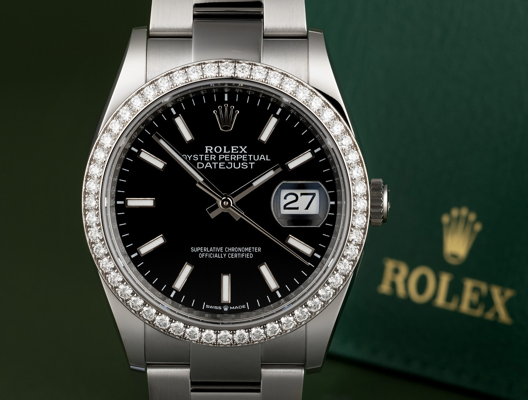 ref 126284RBR | 126284 - Diamond Bezel | Rolex Datejust 36