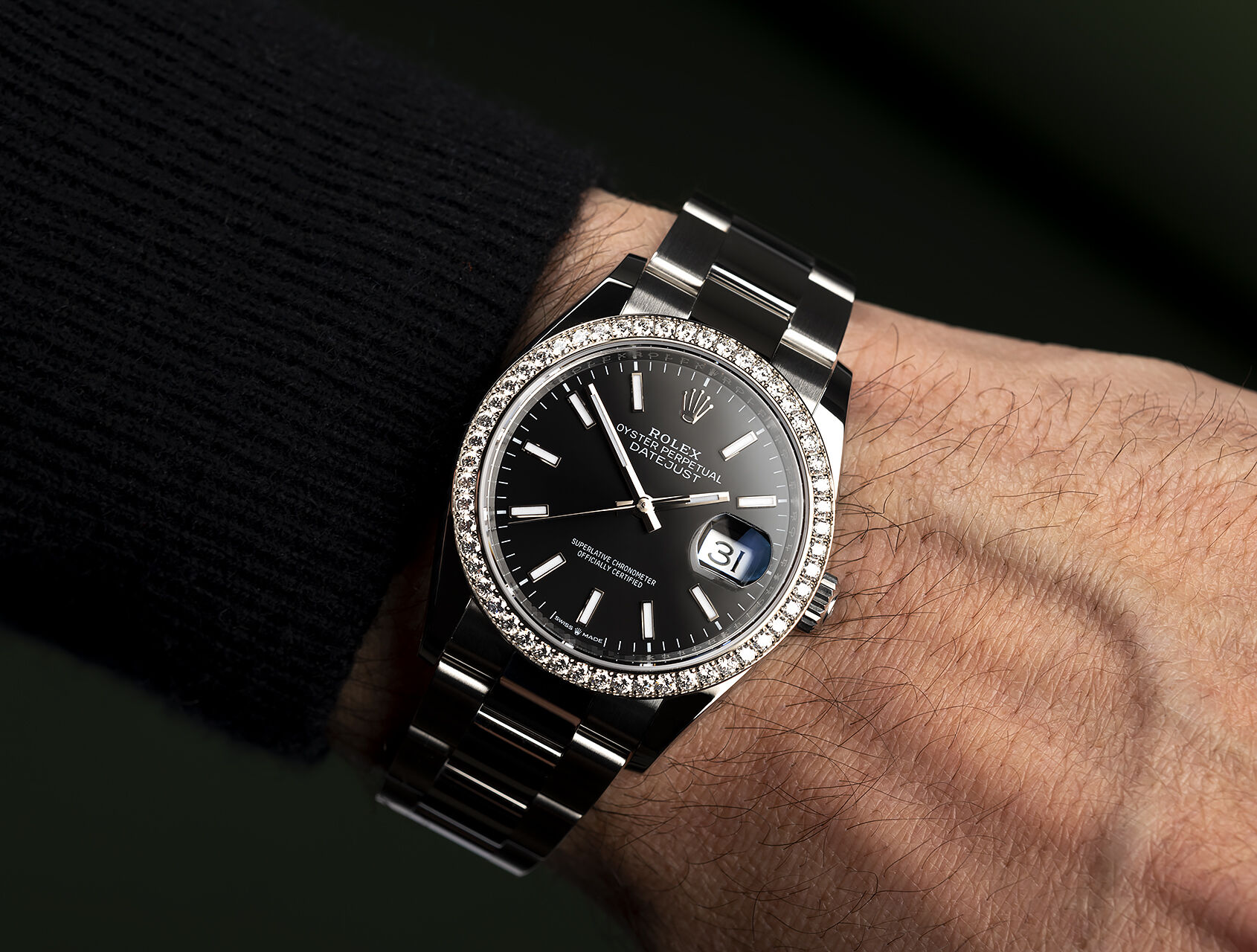 ref 126284RBR | 126284 - Diamond Bezel | Rolex Datejust 36