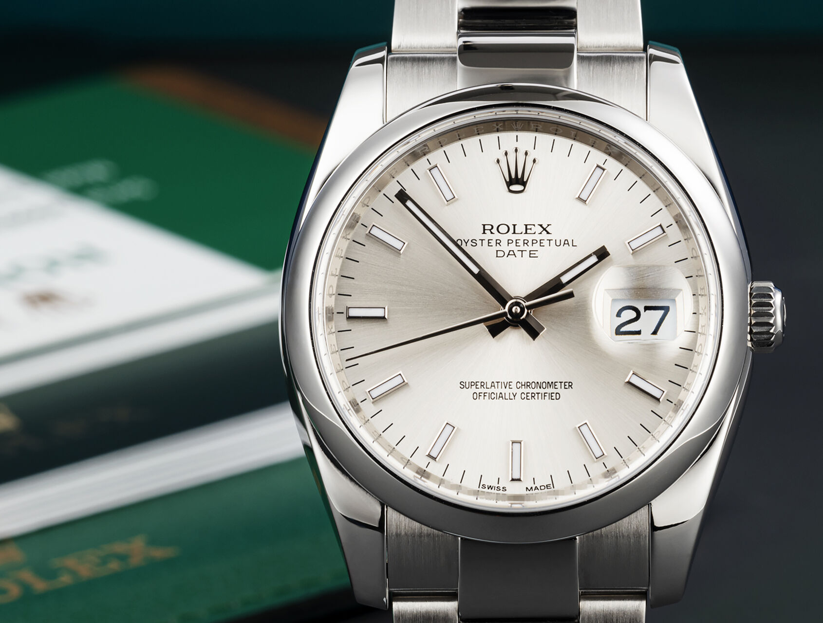 ref 115200 | 115200 - Box & Certificate | Rolex Oyster Perpetual Date