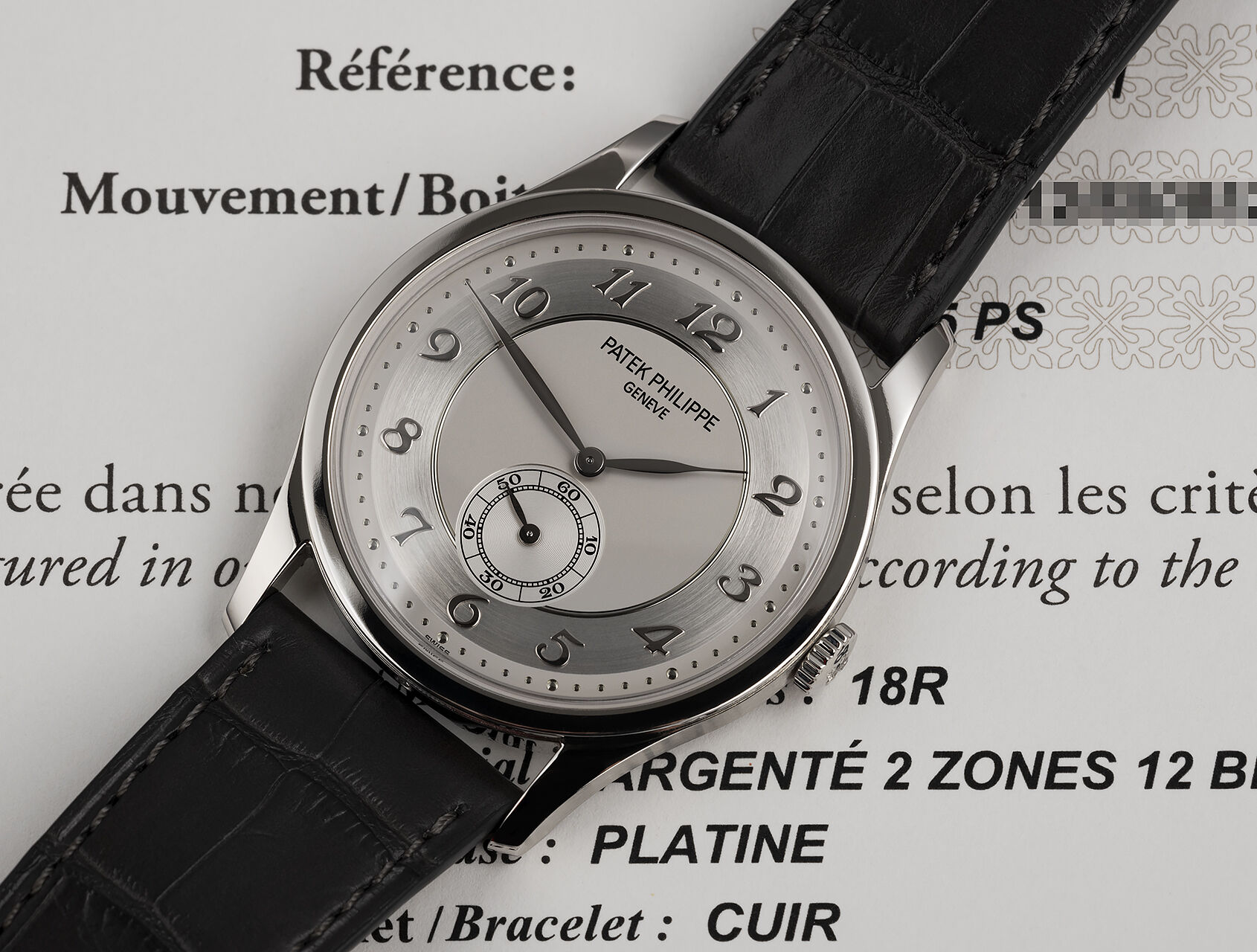 ref 5196P-001 | 5196P-001 - Box & Certificate | Patek Philippe Calatrava 