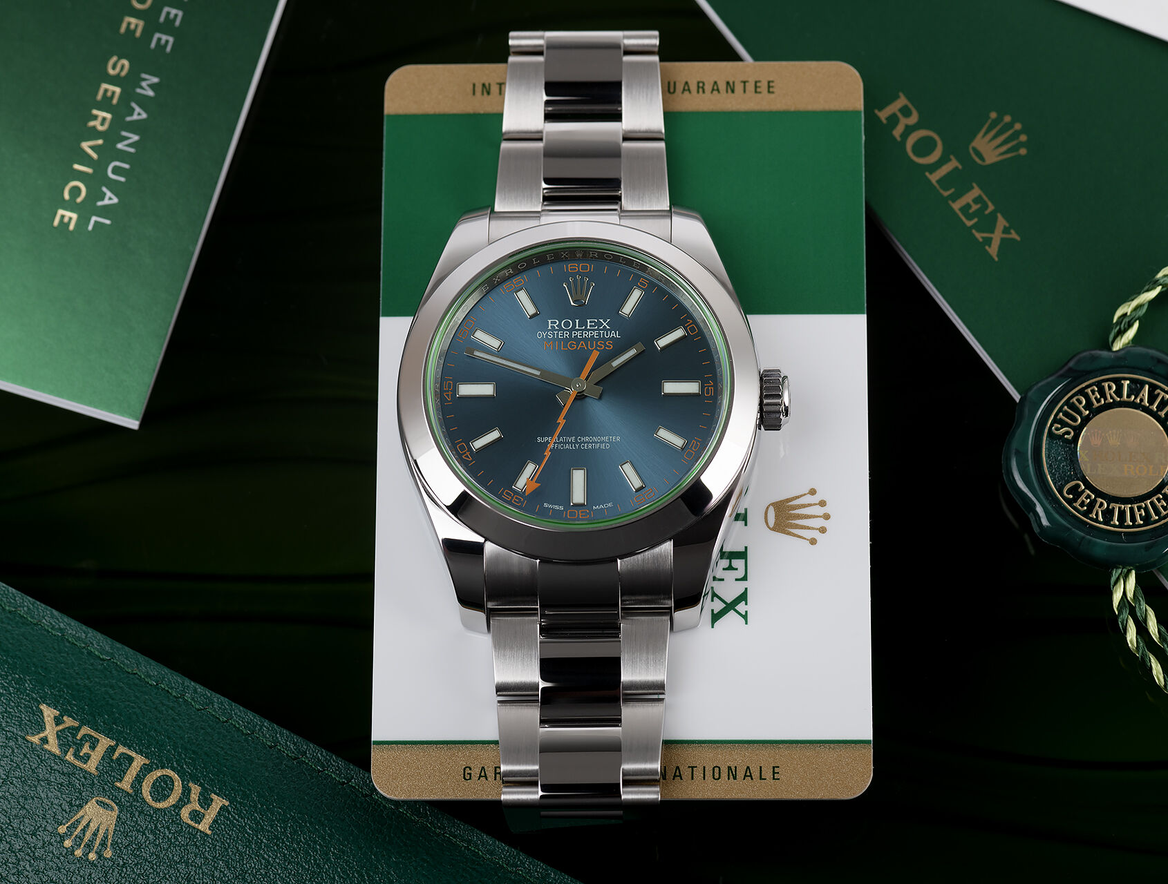 ref 116400GV | 116400GV - Z-Blue | Rolex Milgauss