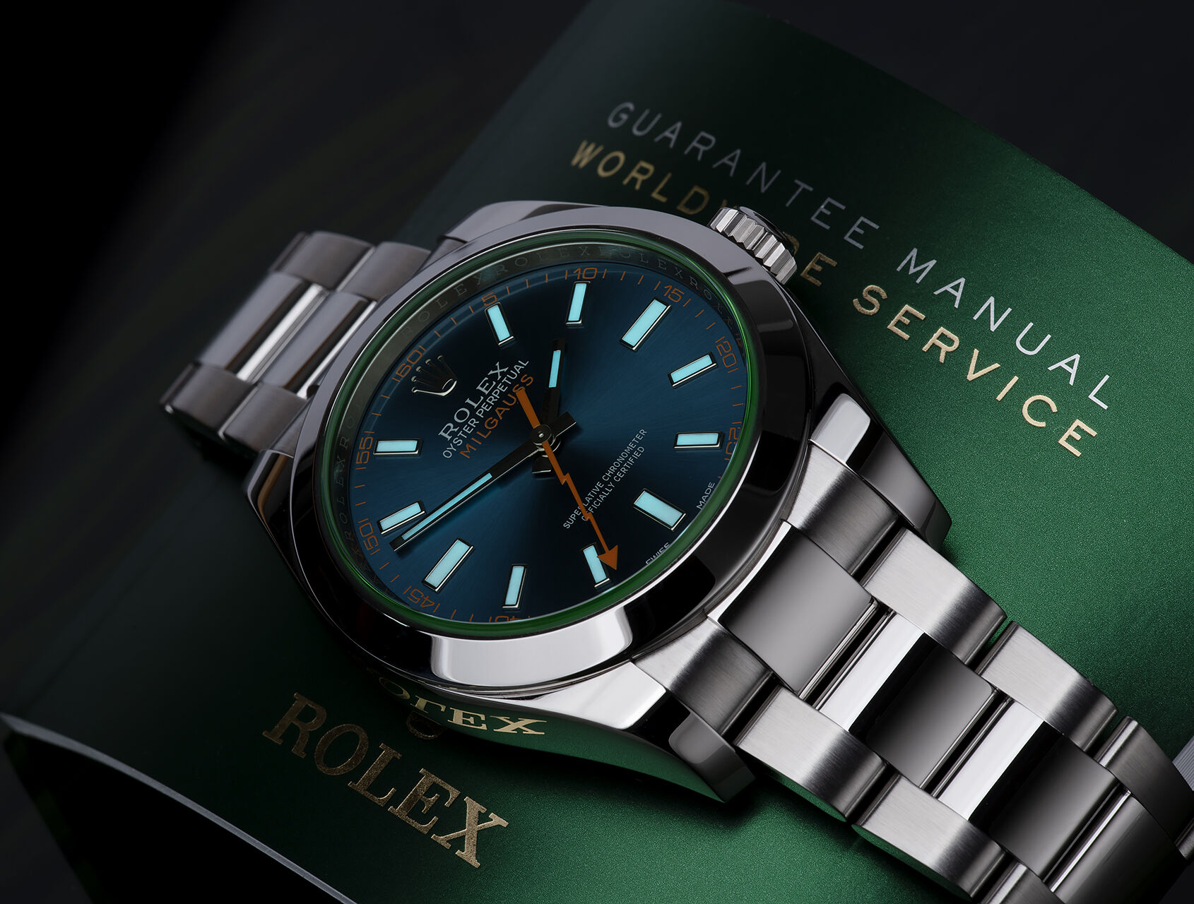 ref 116400GV | 116400GV - Z-Blue | Rolex Milgauss