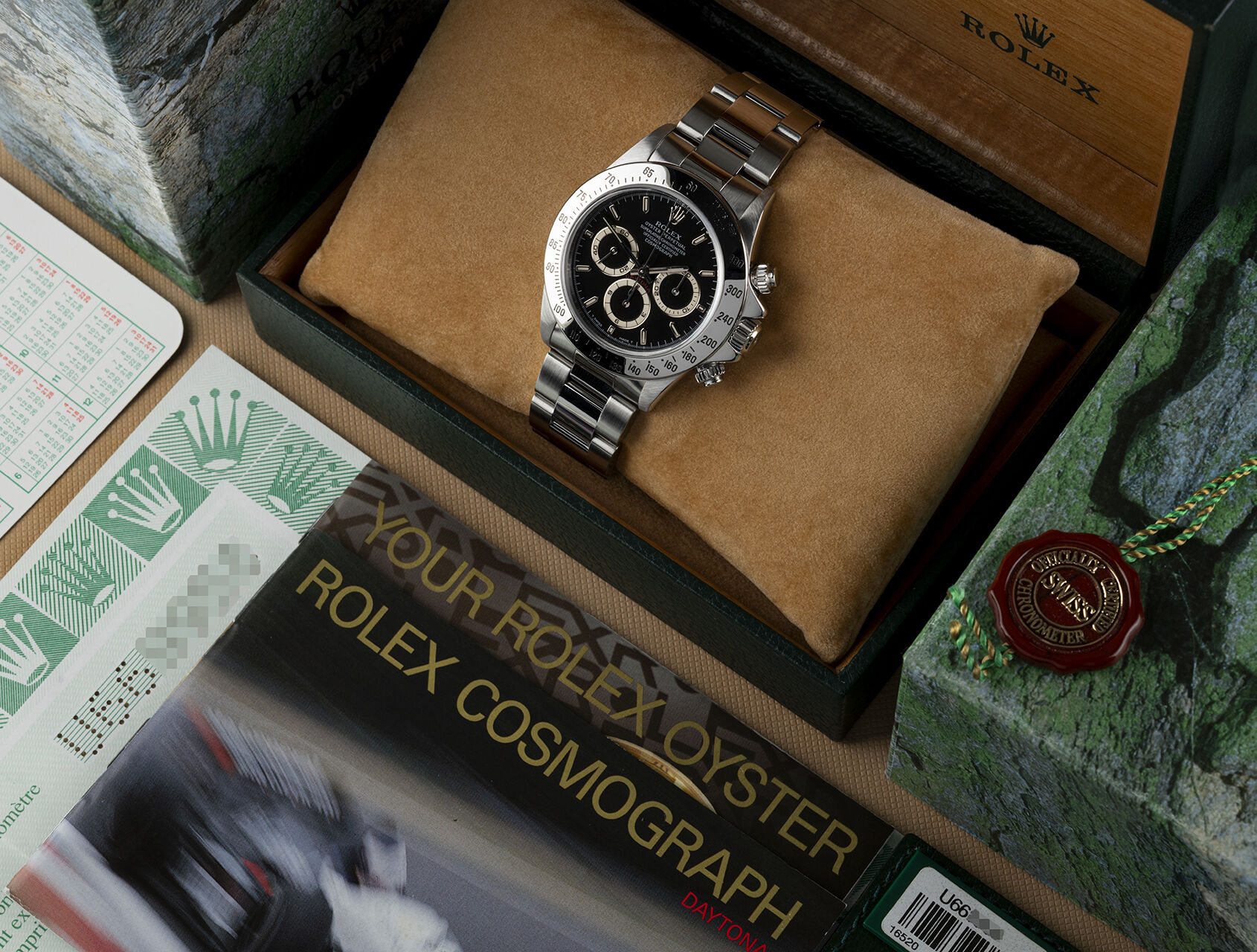 ref 16520 | 16520 - Box & Certificate | Rolex Cosmograph Daytona
