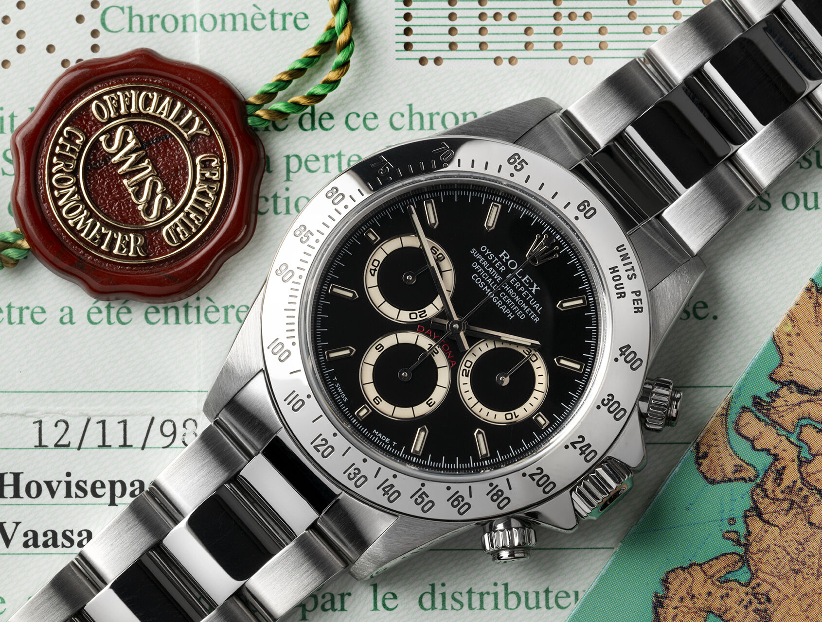 ref 16520 | 16520 - Box & Certificate | Rolex Cosmograph Daytona