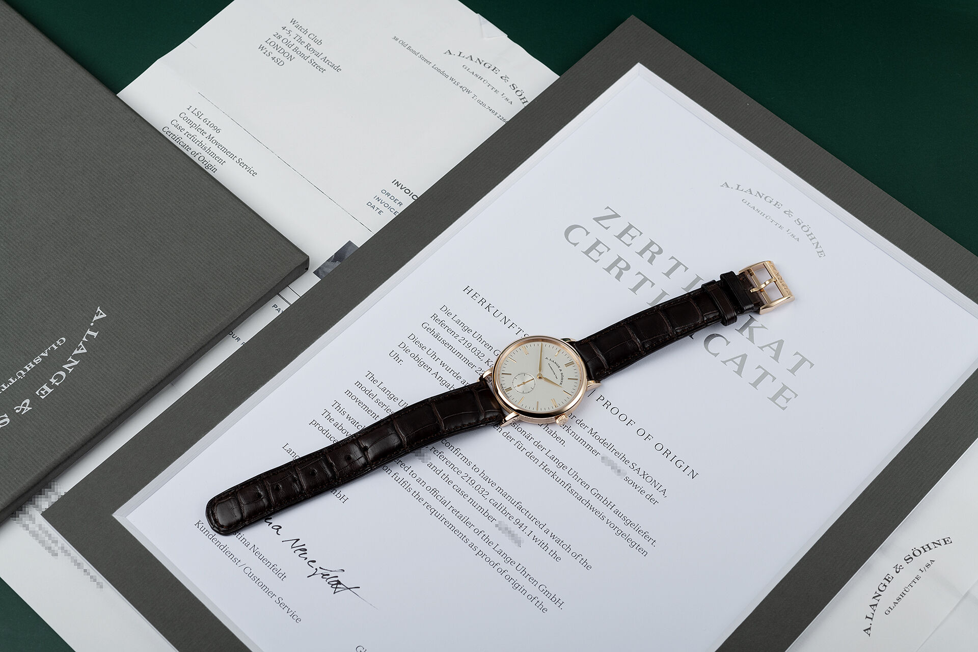 ref 219.032 | Serviced By Lange  | A. Lange & Söhne Saxonia