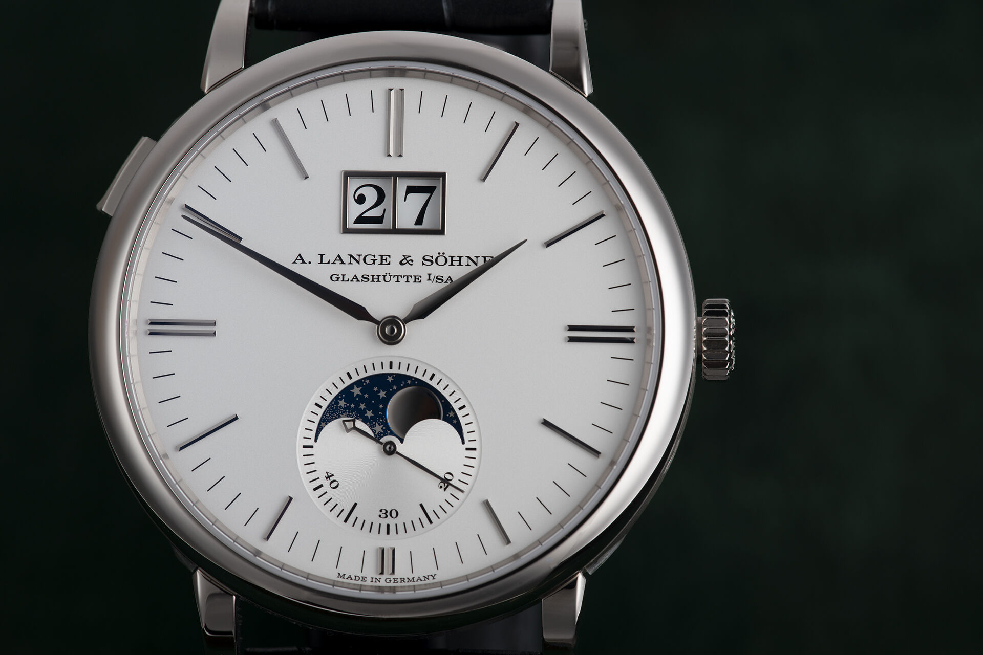 ref 384.026 | White Gold - 40mm | A. Lange & Söhne Saxonia Moon Phase