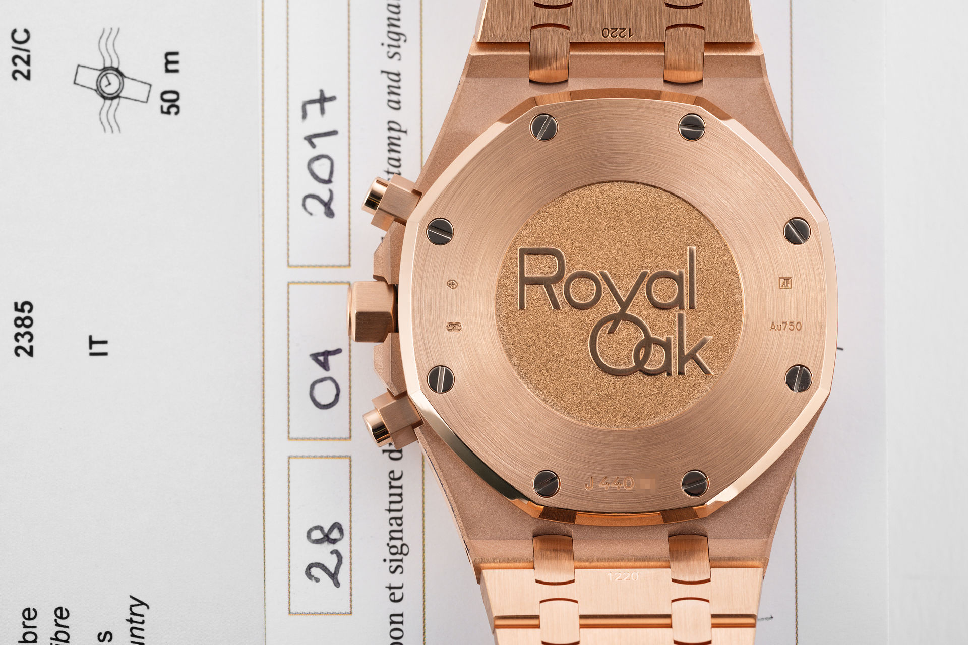 ref 26331OR.OO.1220OR.01 | 18ct Rose Gold 'Under AP Warranty' | Audemars Piguet Royal Oak Chronograph
