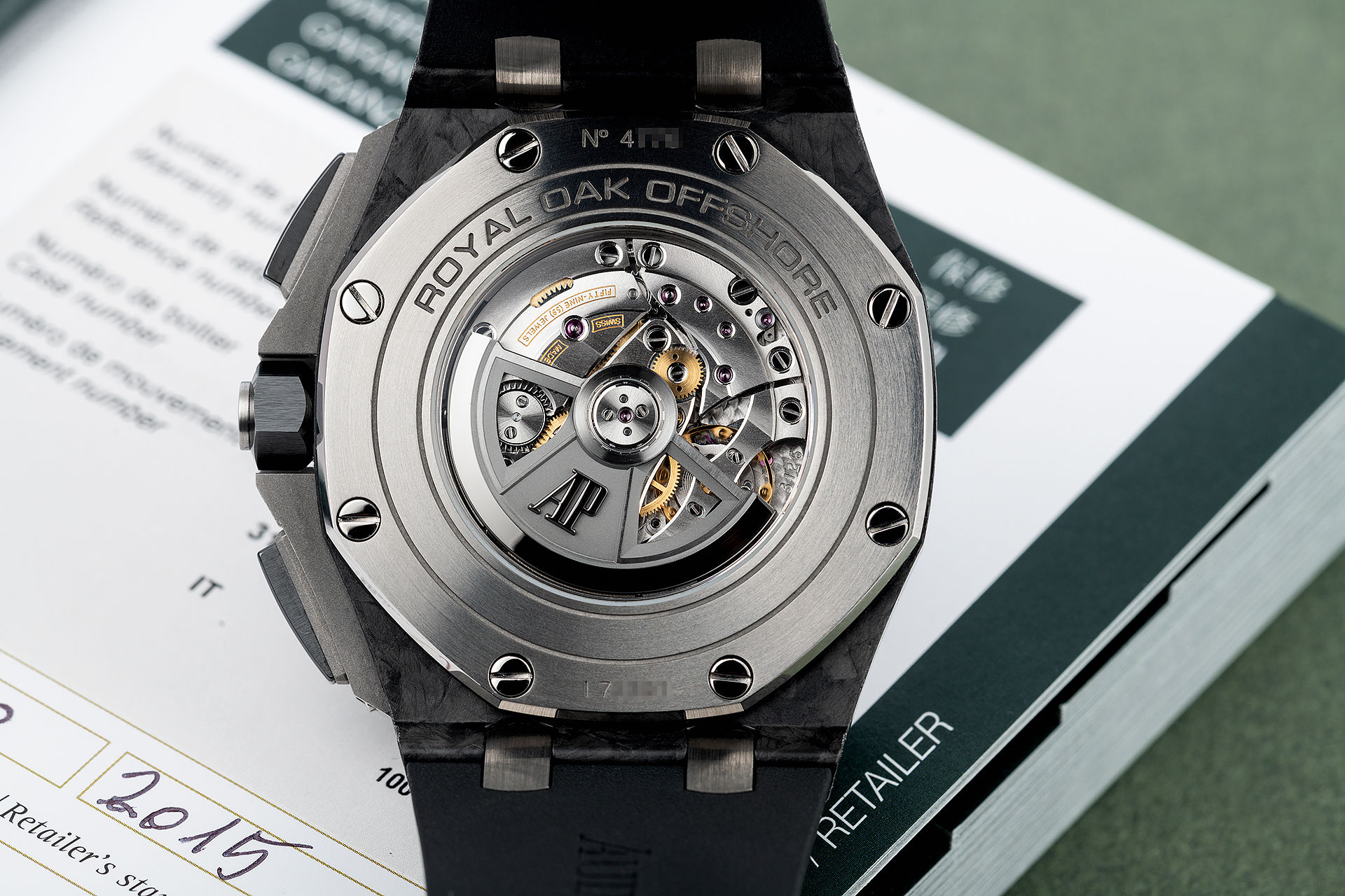 ref 26400AU.OO.A002CA.01 | 'Forged Carbon' AP Service History | Audemars Piguet Royal Oak Offshore