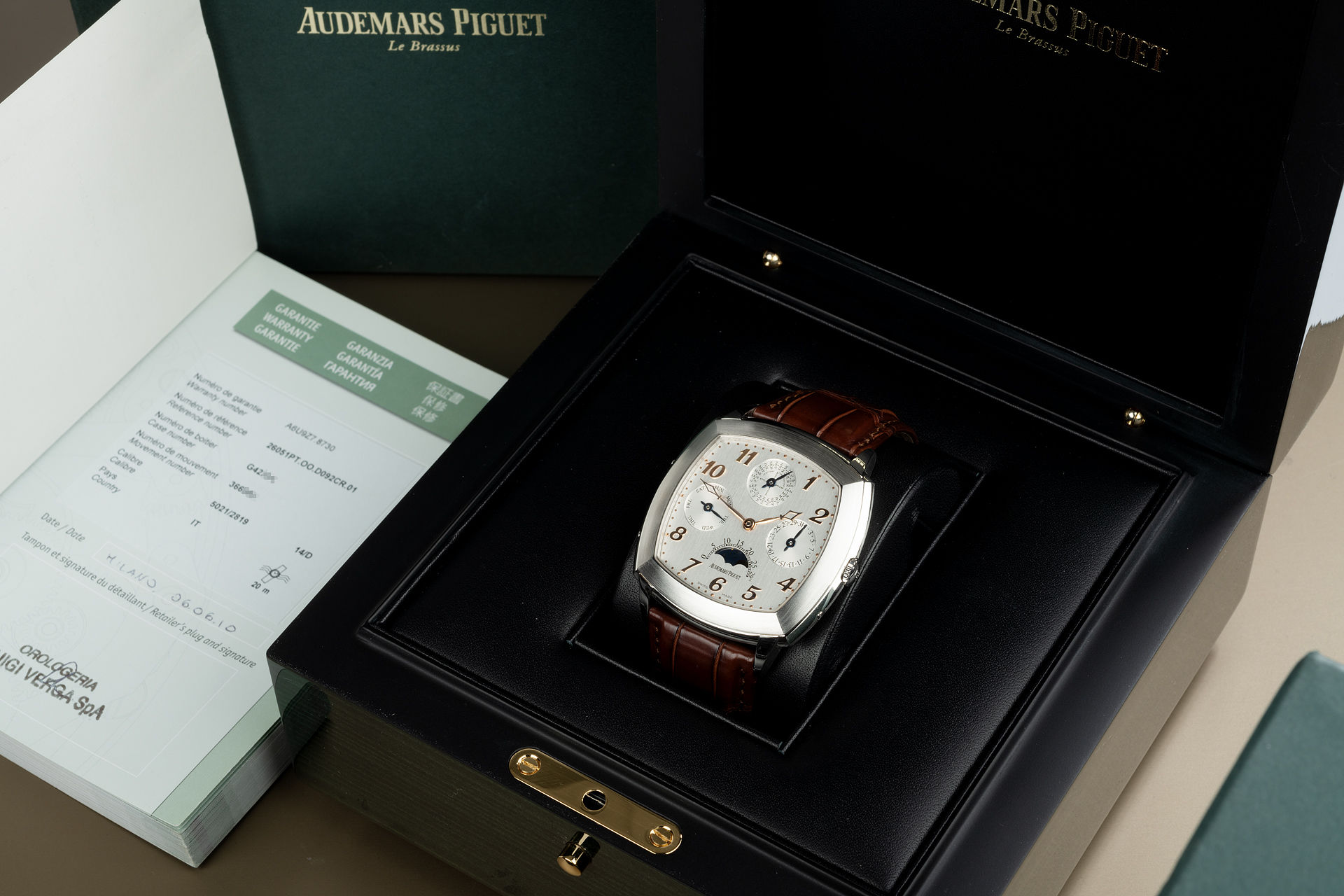 ref 26051PT.OO.D092CR.01 | Platinum 'Box & Papers' | Audemars Piguet Tradition Perpetual Calendar