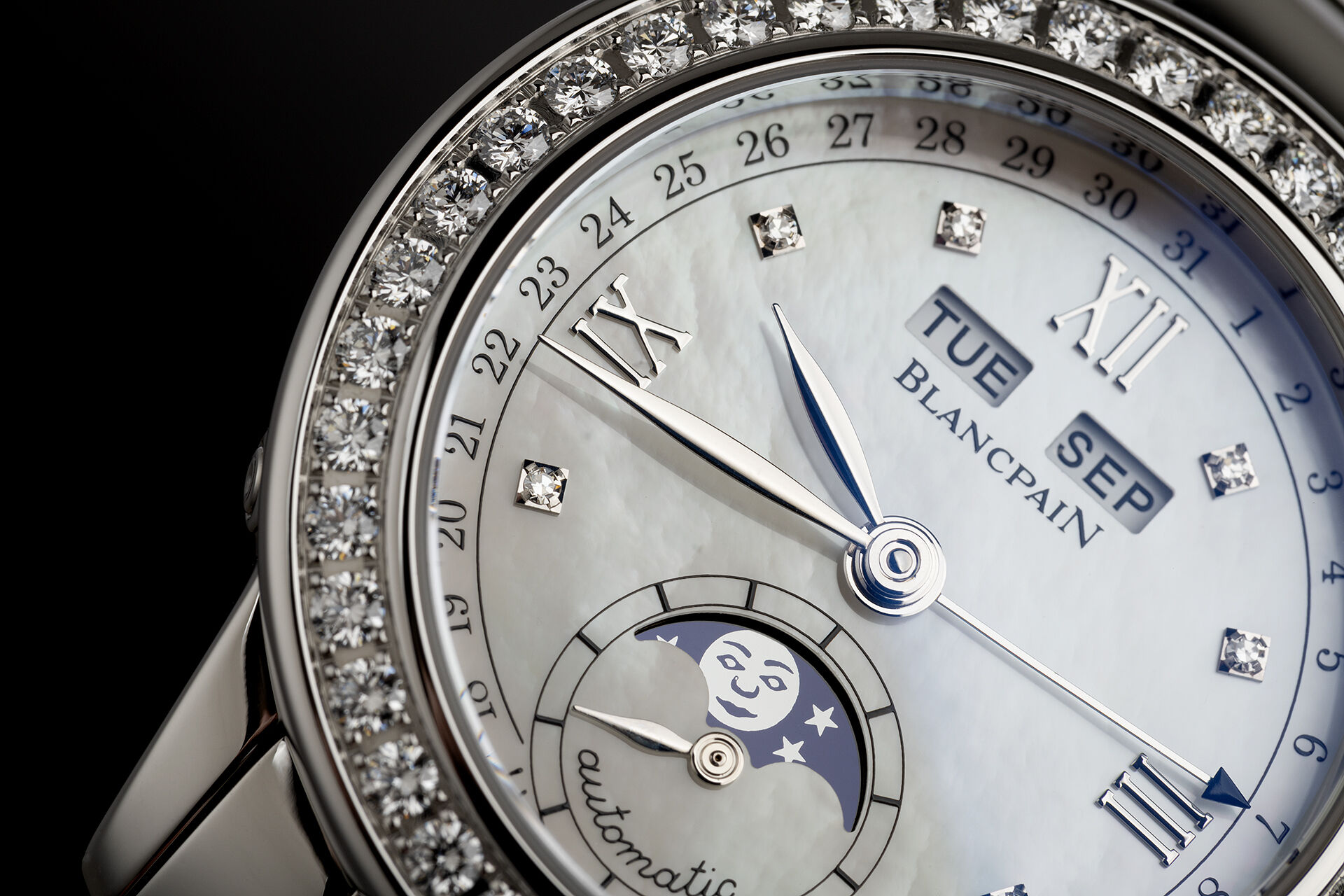 ref 2360 | Diamond Set  | Blancpain Blancpain moonphase calendar 