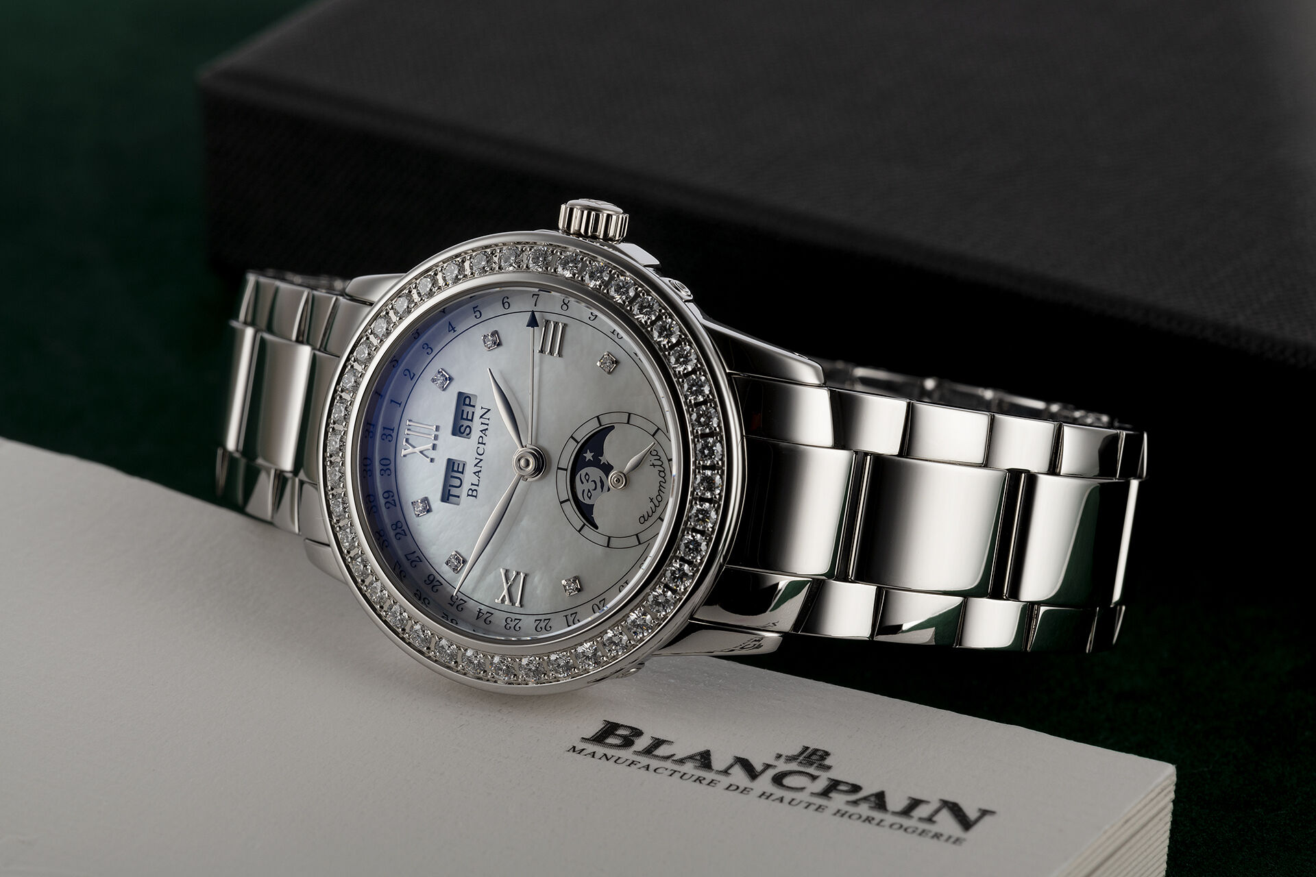 ref 2360 | Diamond Set  | Blancpain Blancpain moonphase calendar 