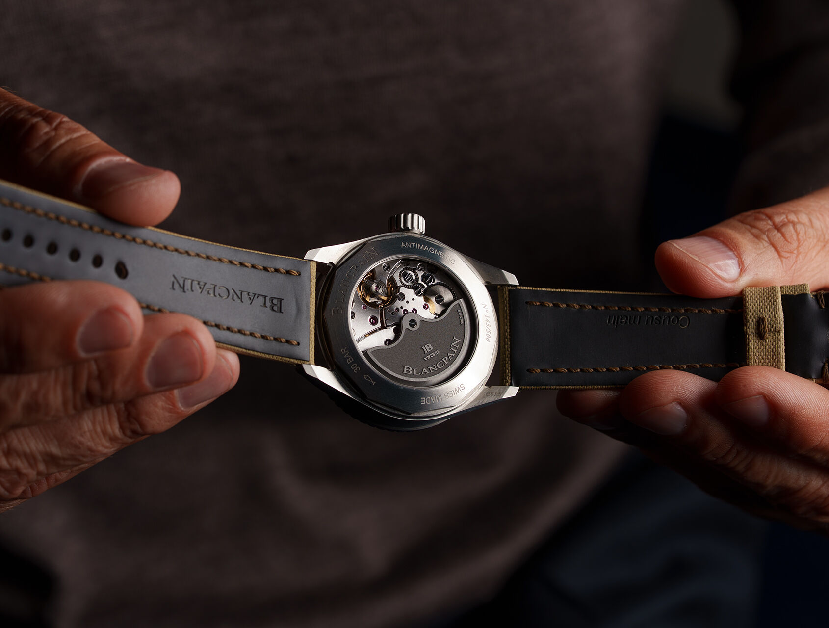 ref NO5052 | Fifty Fathoms Bathyscaphe Day Date Desert Edition | Blancpain Fifty Fathoms