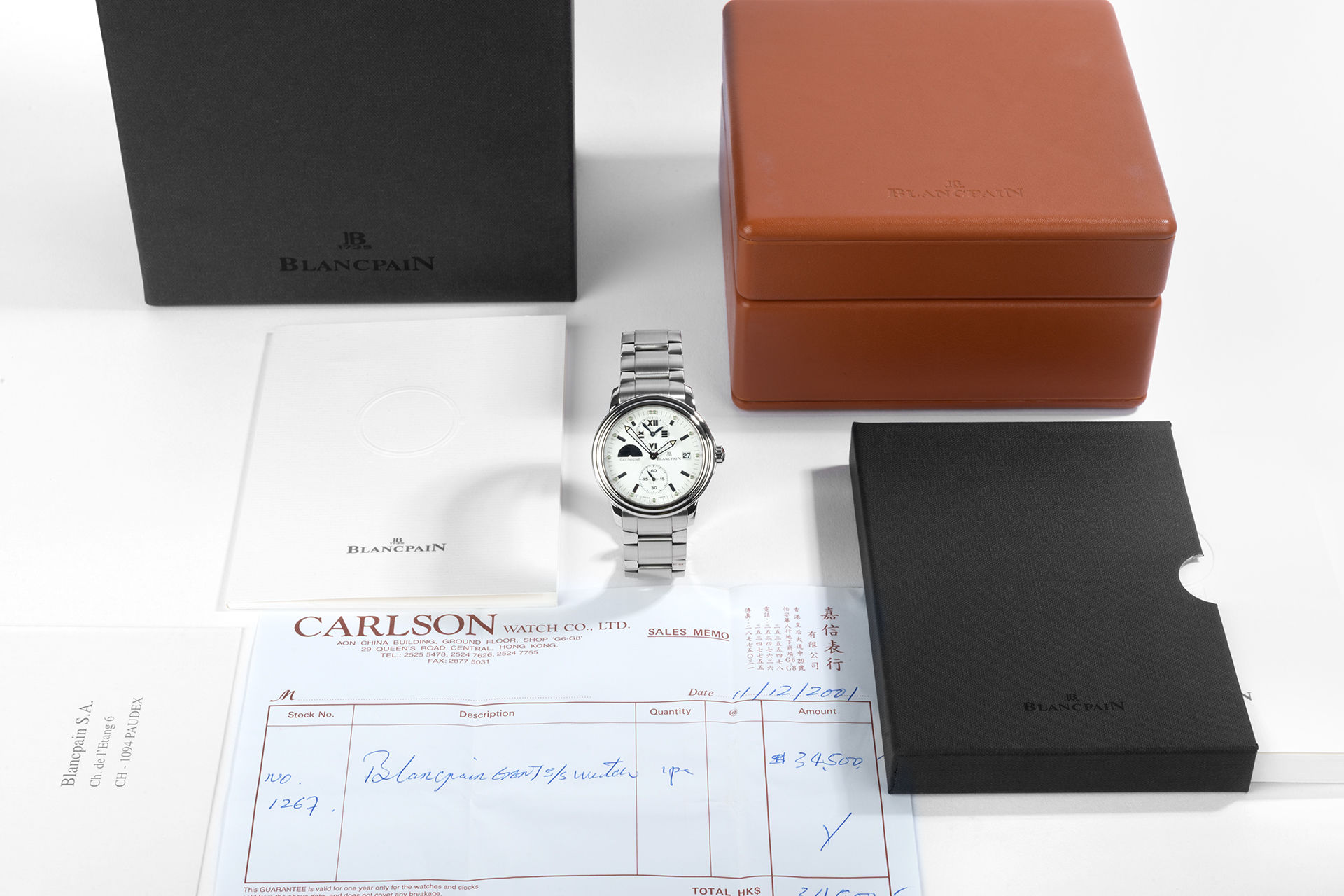 ref 2160-1127-53 | 38mm Box & Papers | Blancpain Léman Day/Night 