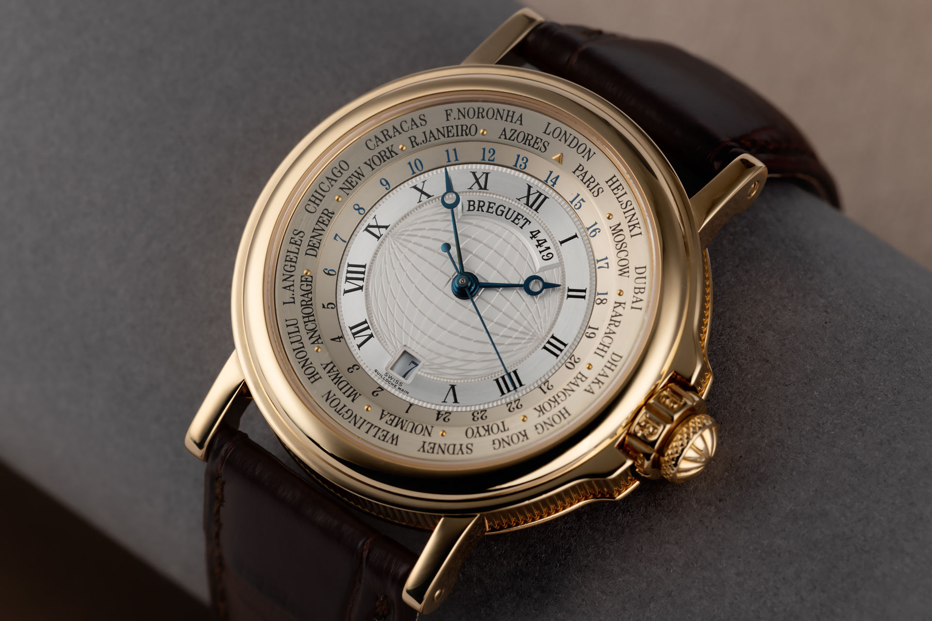 ref 3700BA | Yellow Gold World Time | Breguet Marine World Time