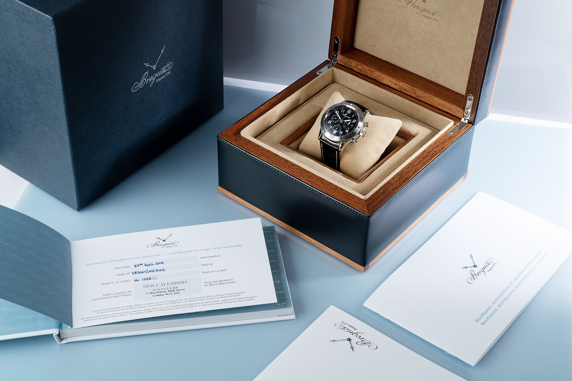 ref 3820ST/H2/9W6 | Chronograph Box & Papers | Breguet Type XX