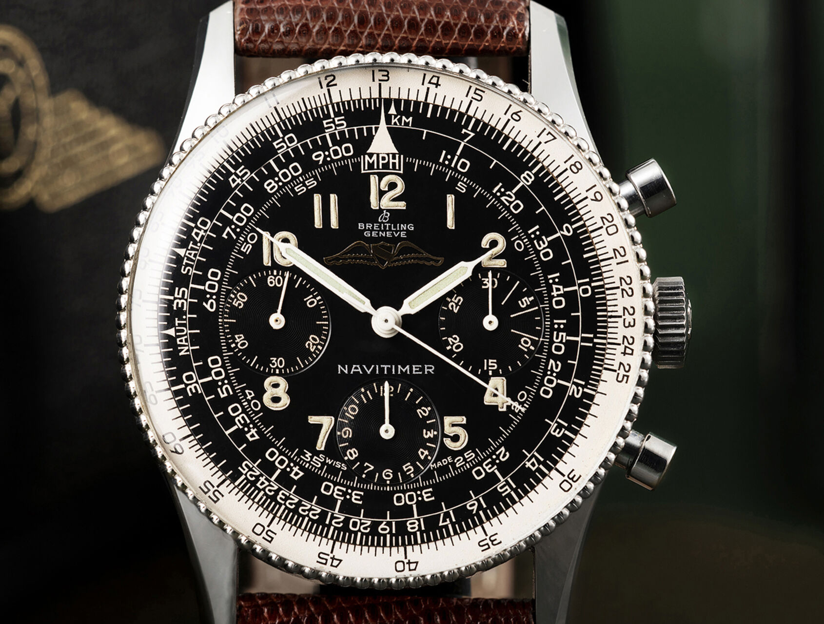 ref 806 | 806 - Rare All Black Dial | Breitling Navitimer