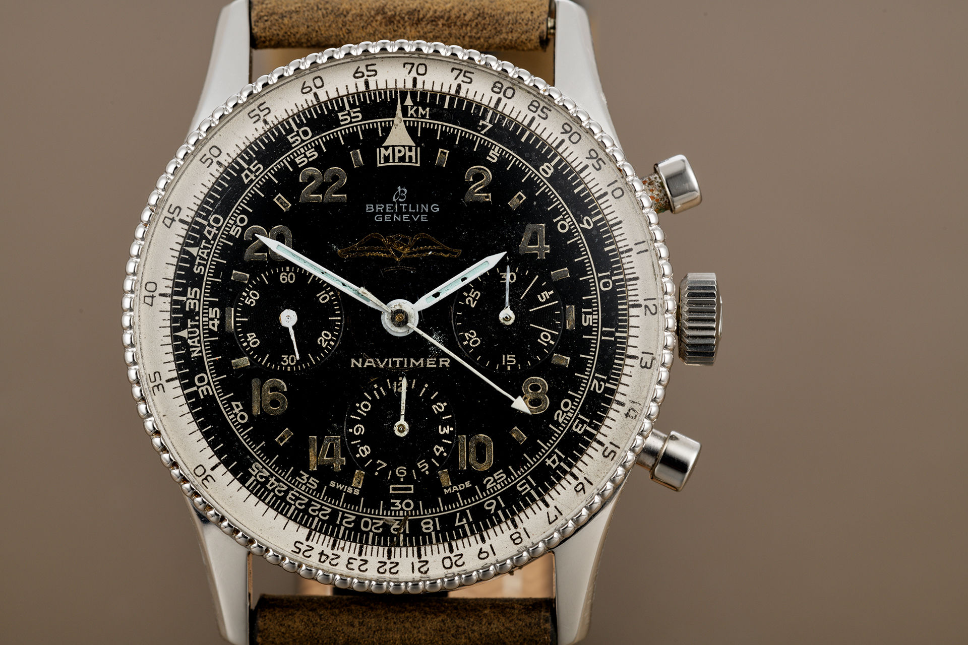 ref 809 | Rare All Black Dial 'Scott Carpenter' | Breitling Navitimer