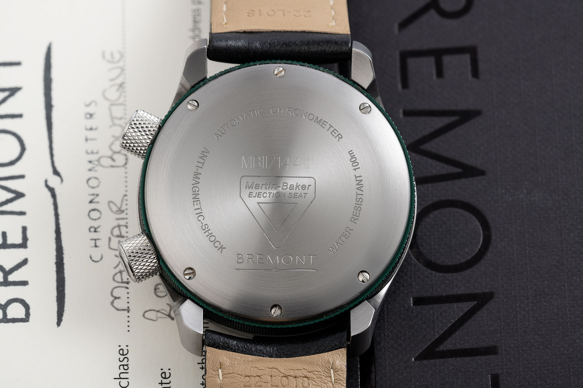 ref MB11/ON | 'Original Box & Certificate' | Bremont MB11 Black