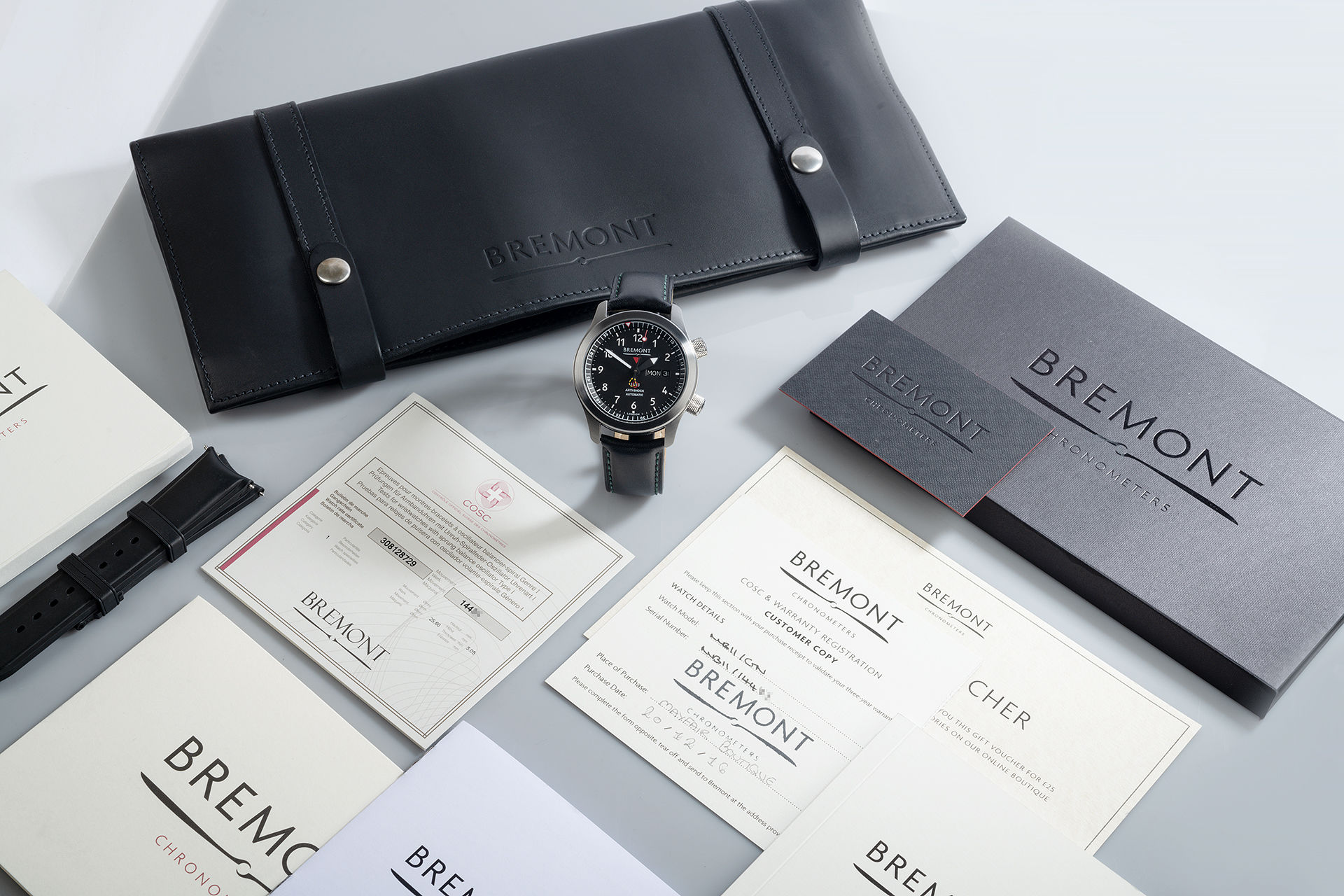 ref MB11/ON | 'Original Box & Certificate' | Bremont MB11 Black