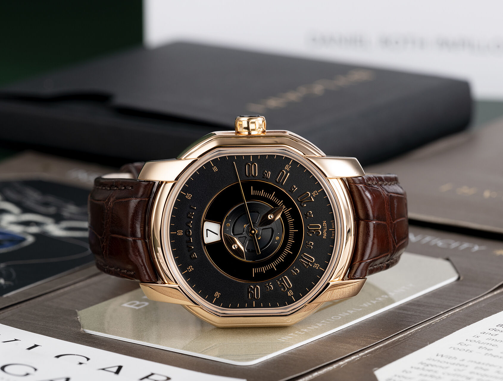 ref BRRP45BGLPAP | Rose Gold 'Heure Sautante' | Bulgari Daniel Roth Papillon