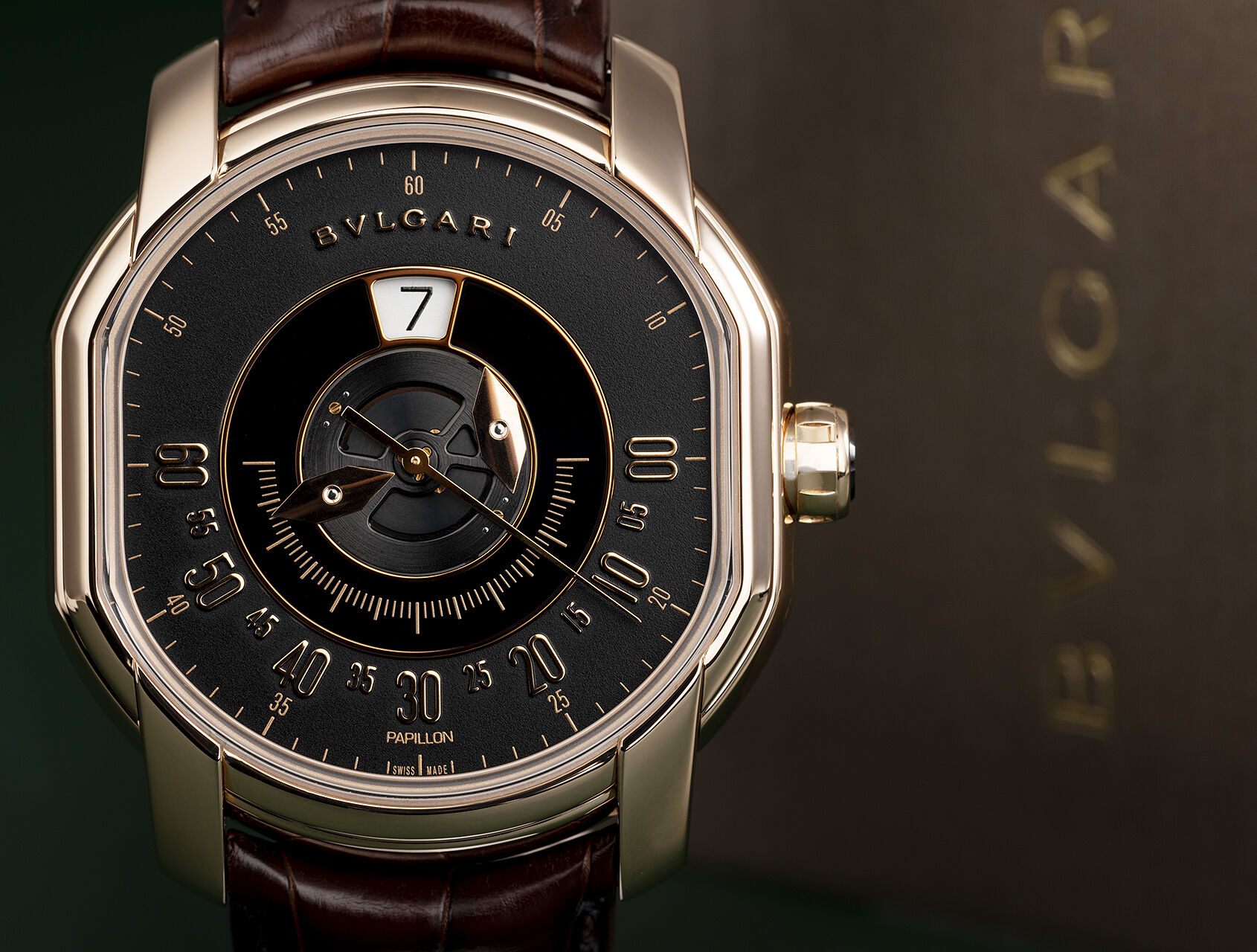 ref BRRP45BGLPAP | Rose Gold 'Heure Sautante' | Bulgari Daniel Roth Papillon