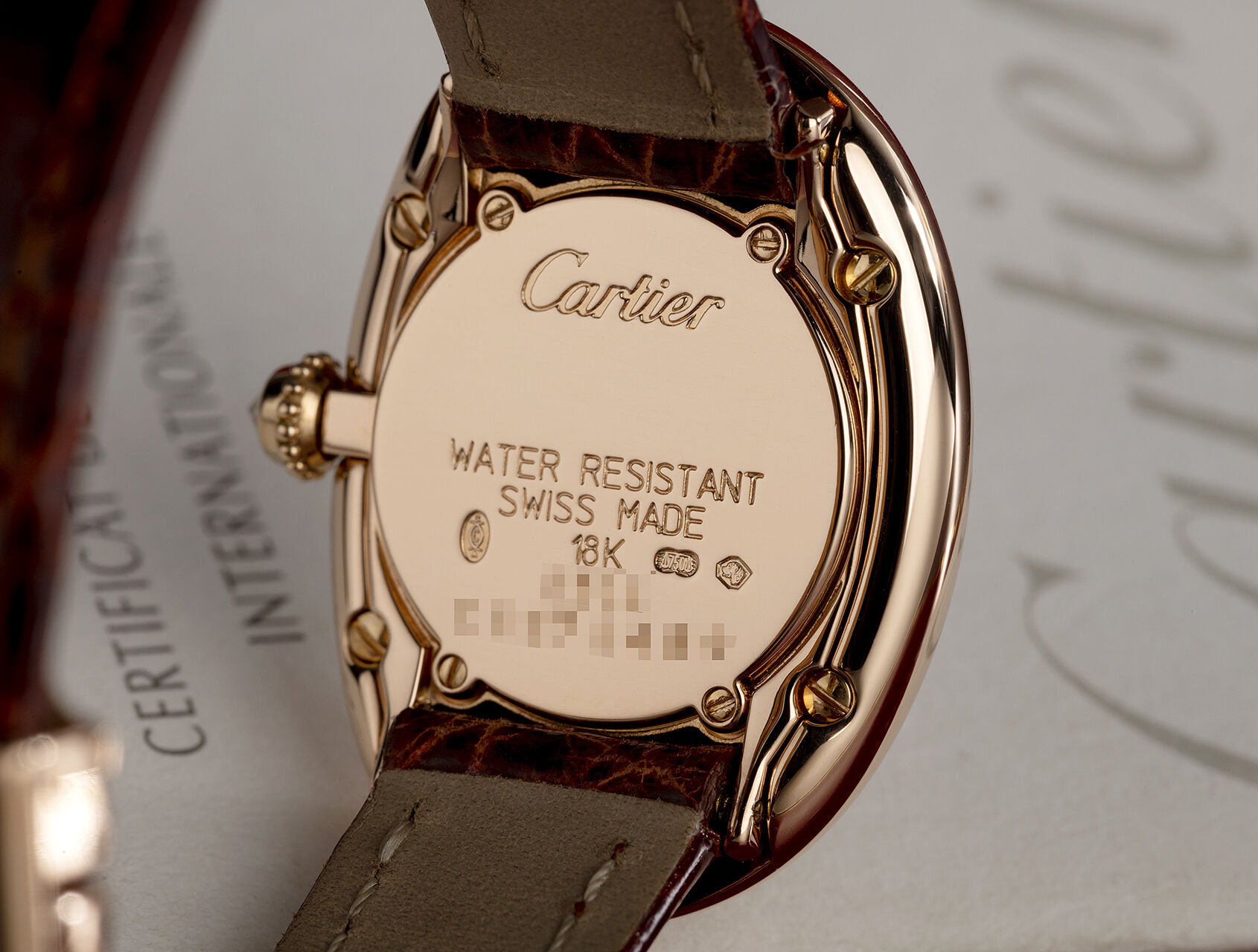 ref W1506056 | Rose Gold Box & Papers | Cartier Baignoire