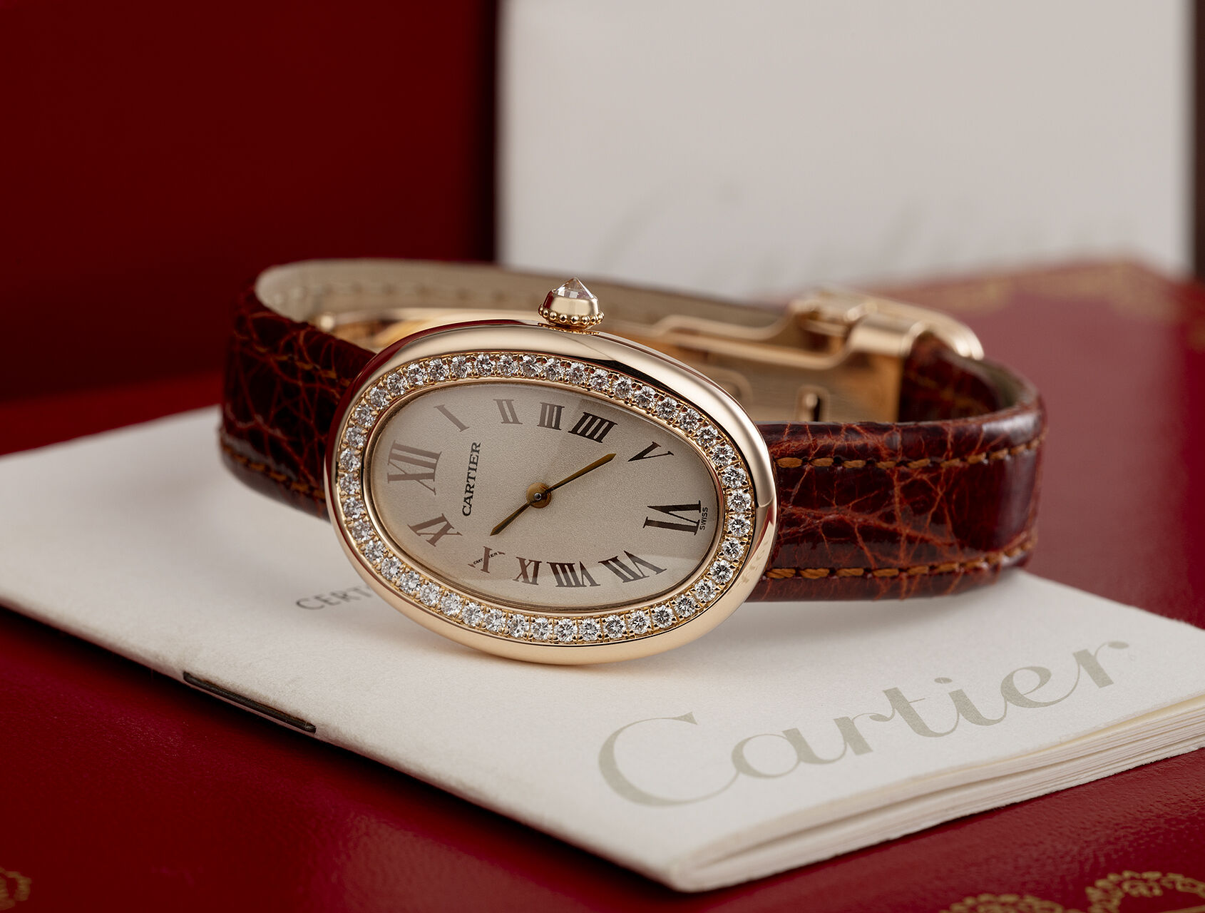 ref W1506056 | Rose Gold Box & Papers | Cartier Baignoire